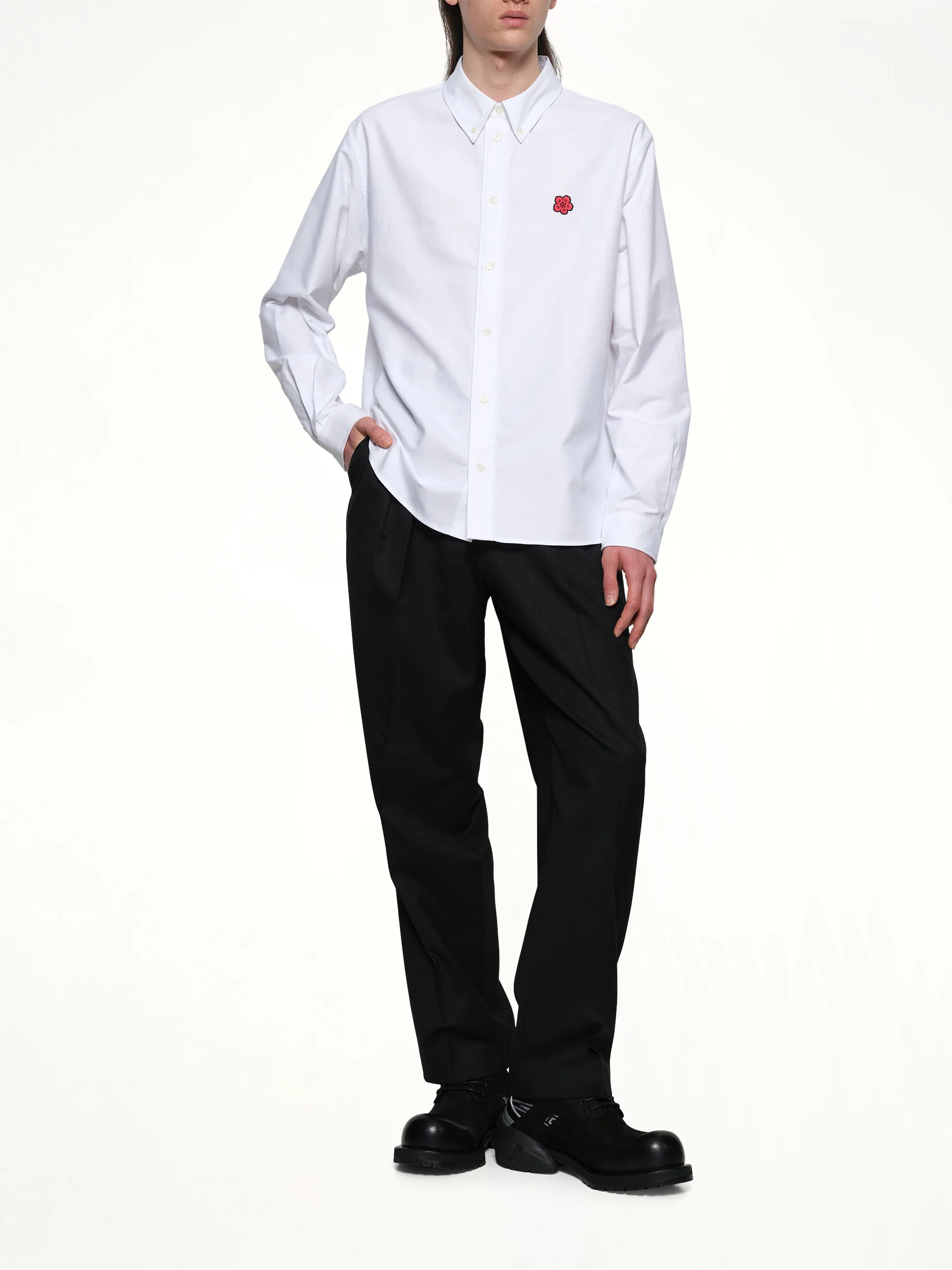 Kenzo Boke Flower Casual Shirt in White - Image 4