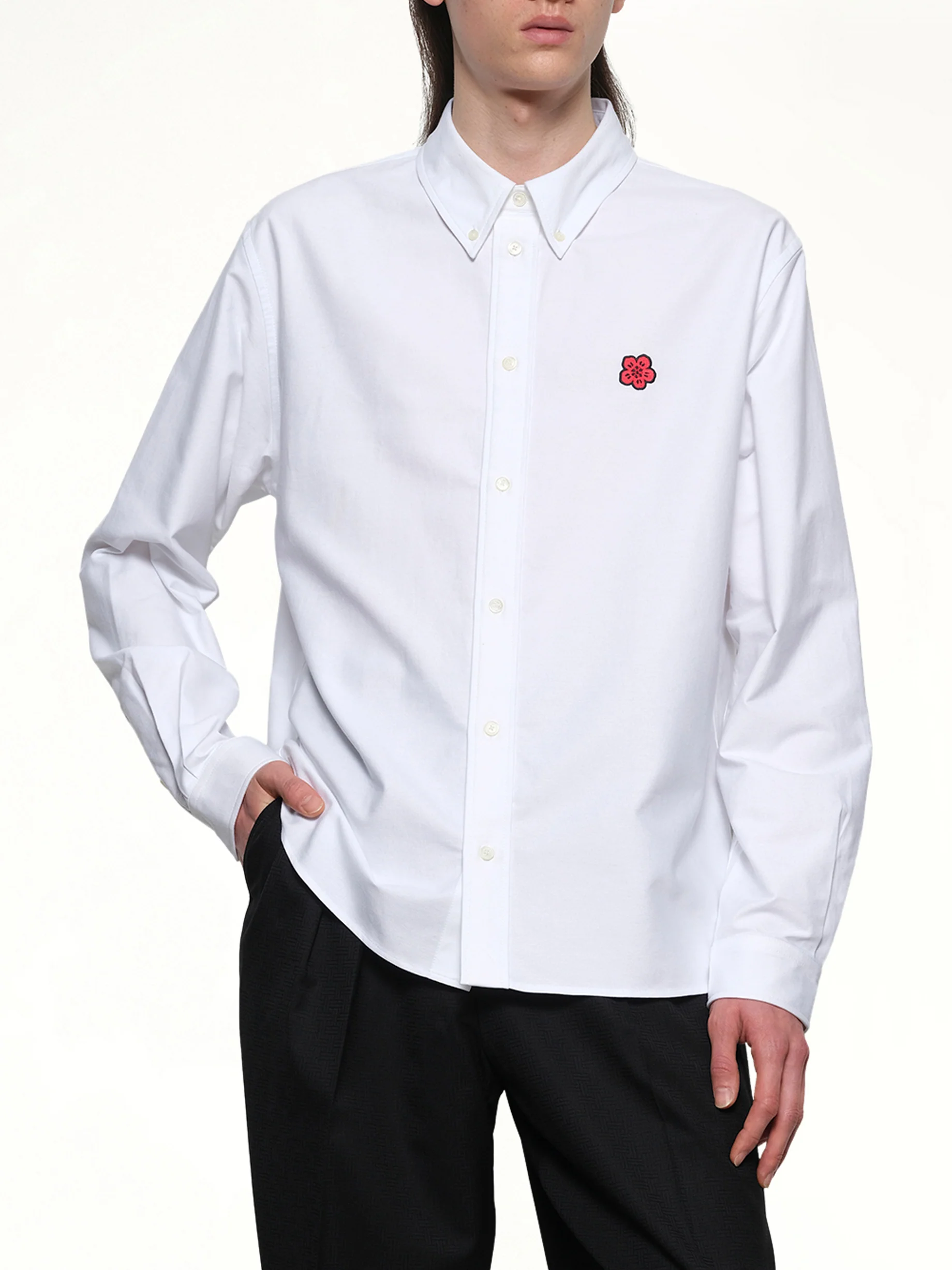 Kenzo Boke Flower Casual Shirt in White - Image 6