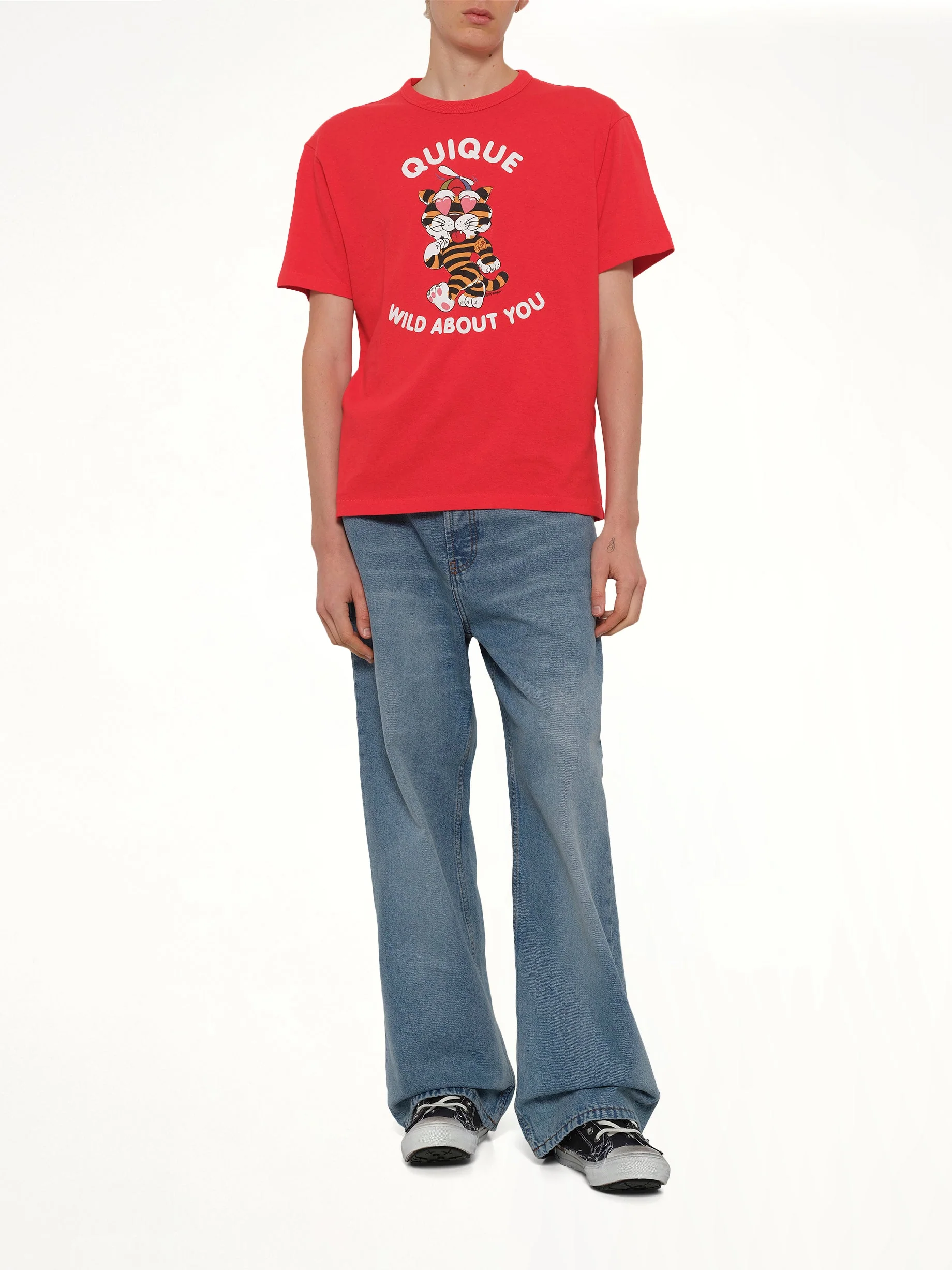 Kenzo Cartoon Classic T-Shirt in Cherry - Image 4