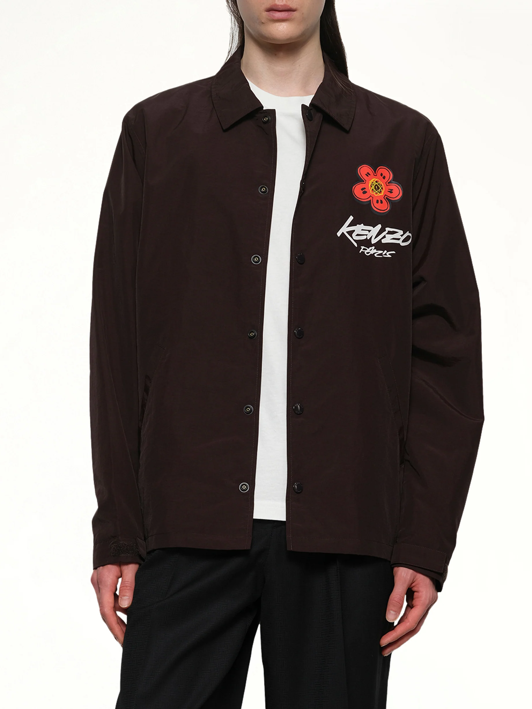 Kenzo Futura Light Coach Jacket in Chocolate - Image 6