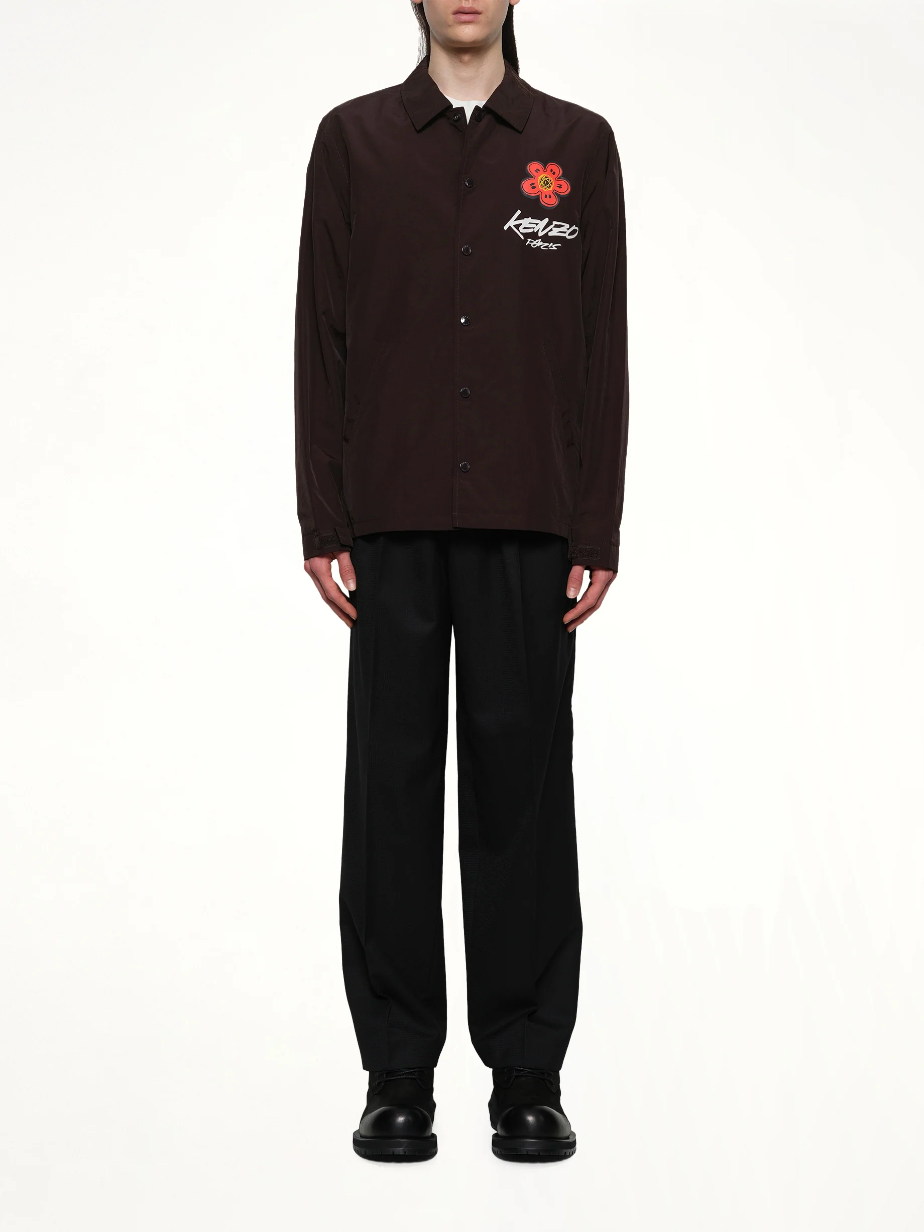 Kenzo Futura Light Coach Jacket in Chocolate - Image 7