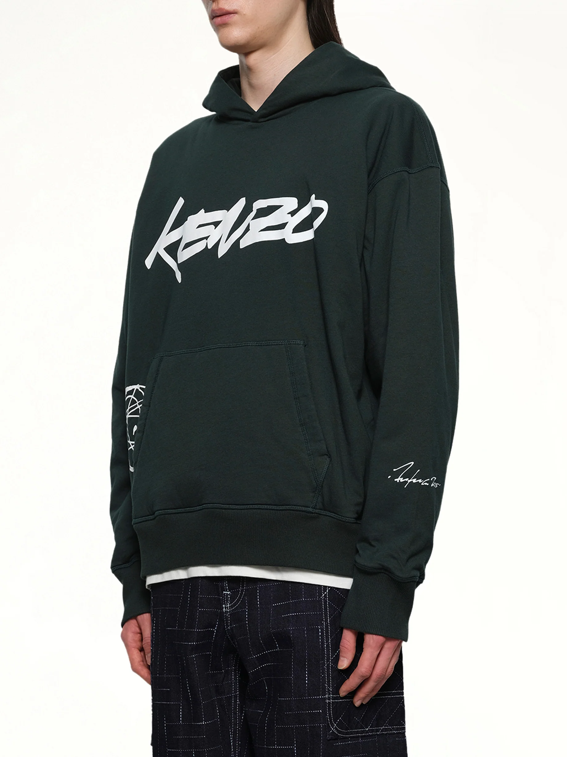 Kenzo Futura Padded Hoodie in Pine - Image 3