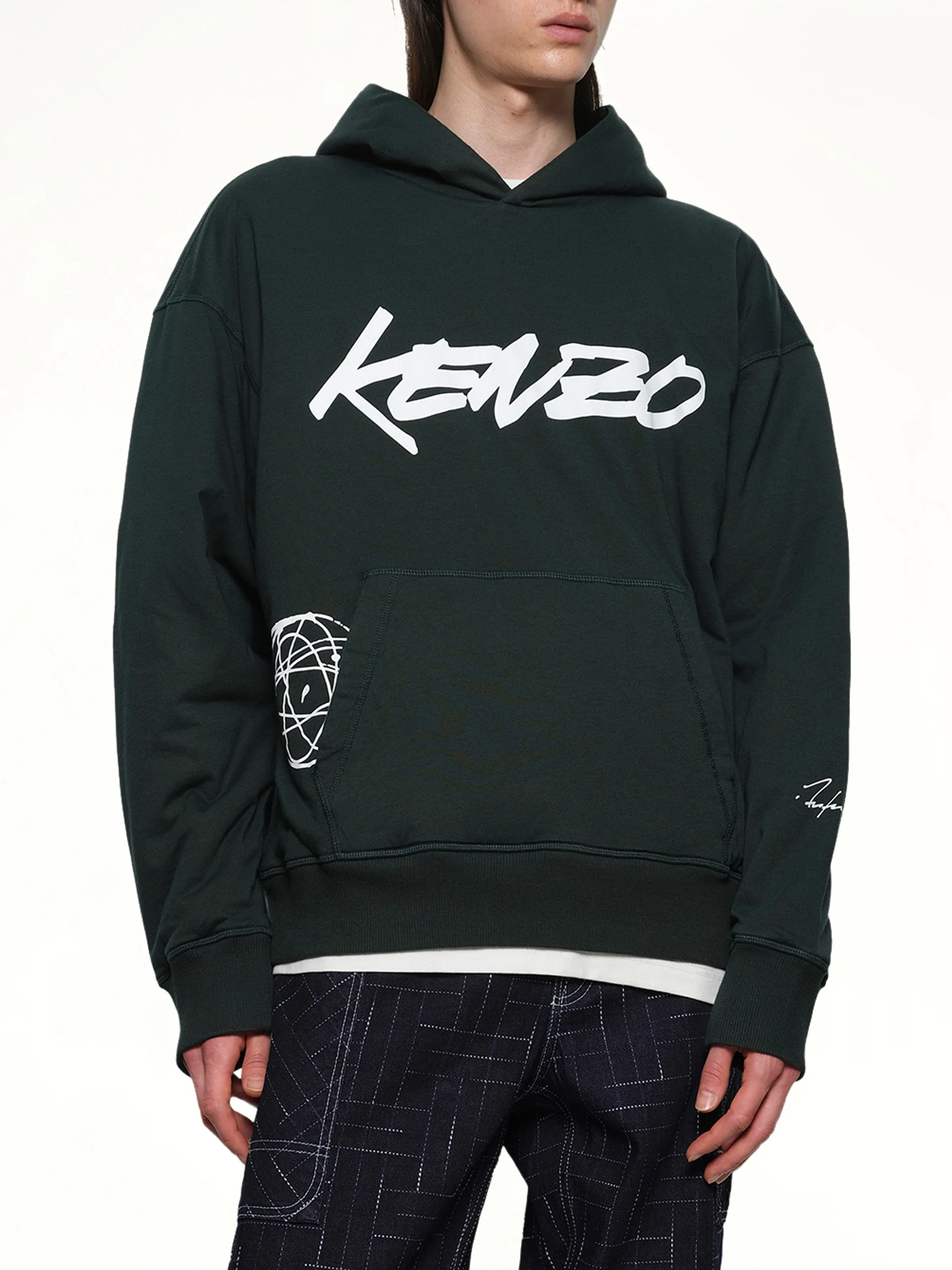 Kenzo Futura Padded Hoodie in Pine - Image 6