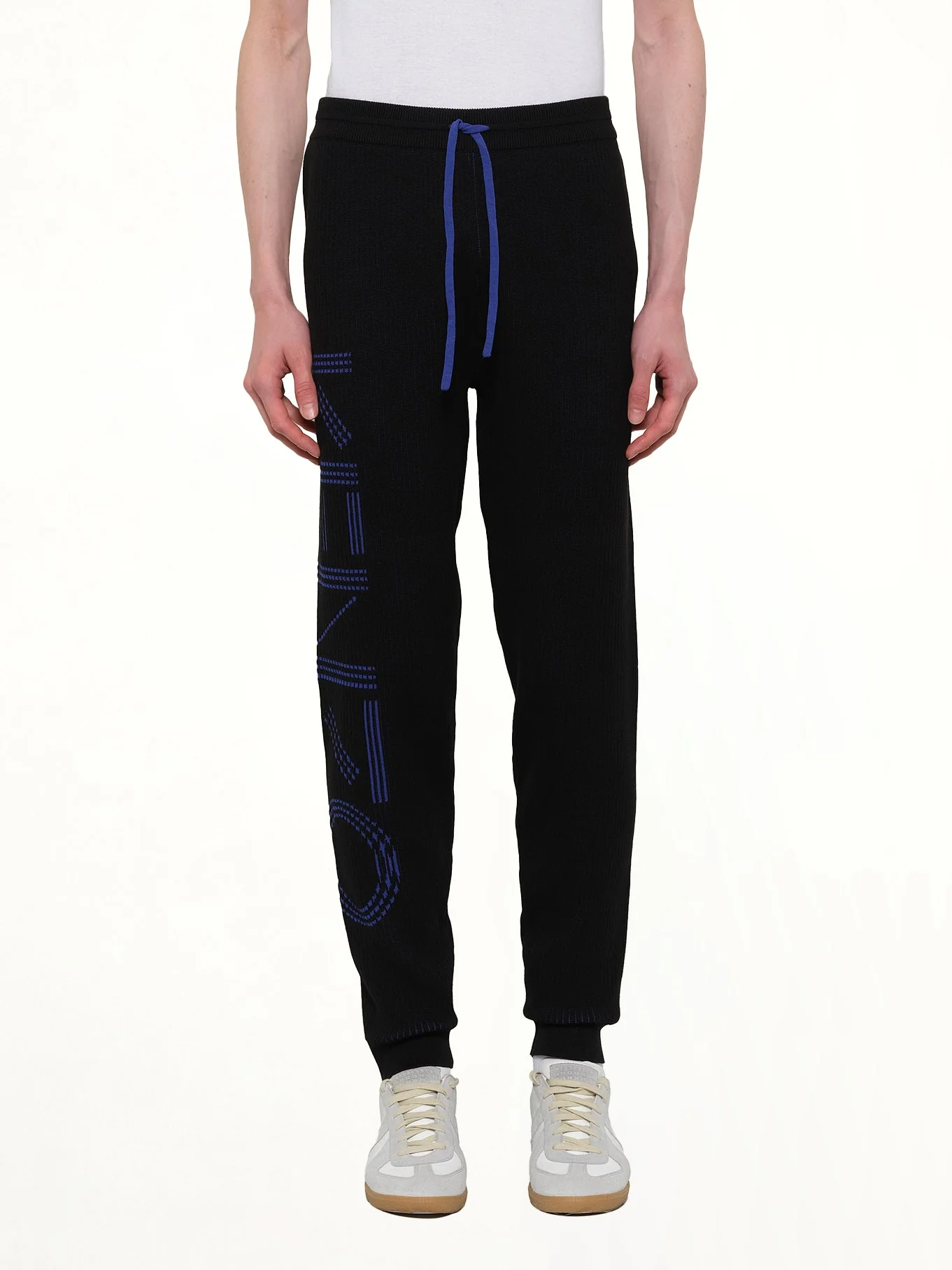 Knitted Track Pants in Black