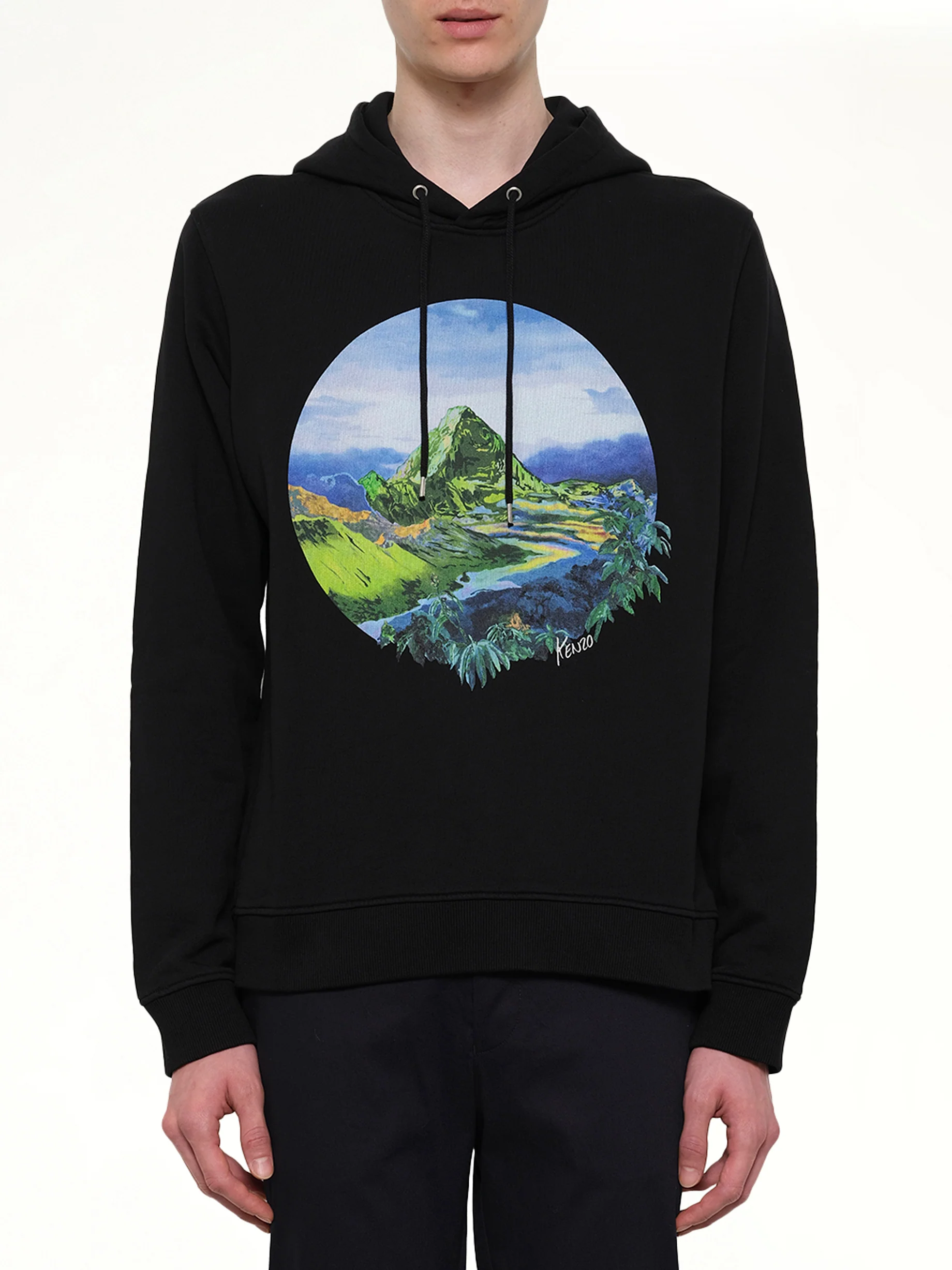 Landscape Hoodie in Black