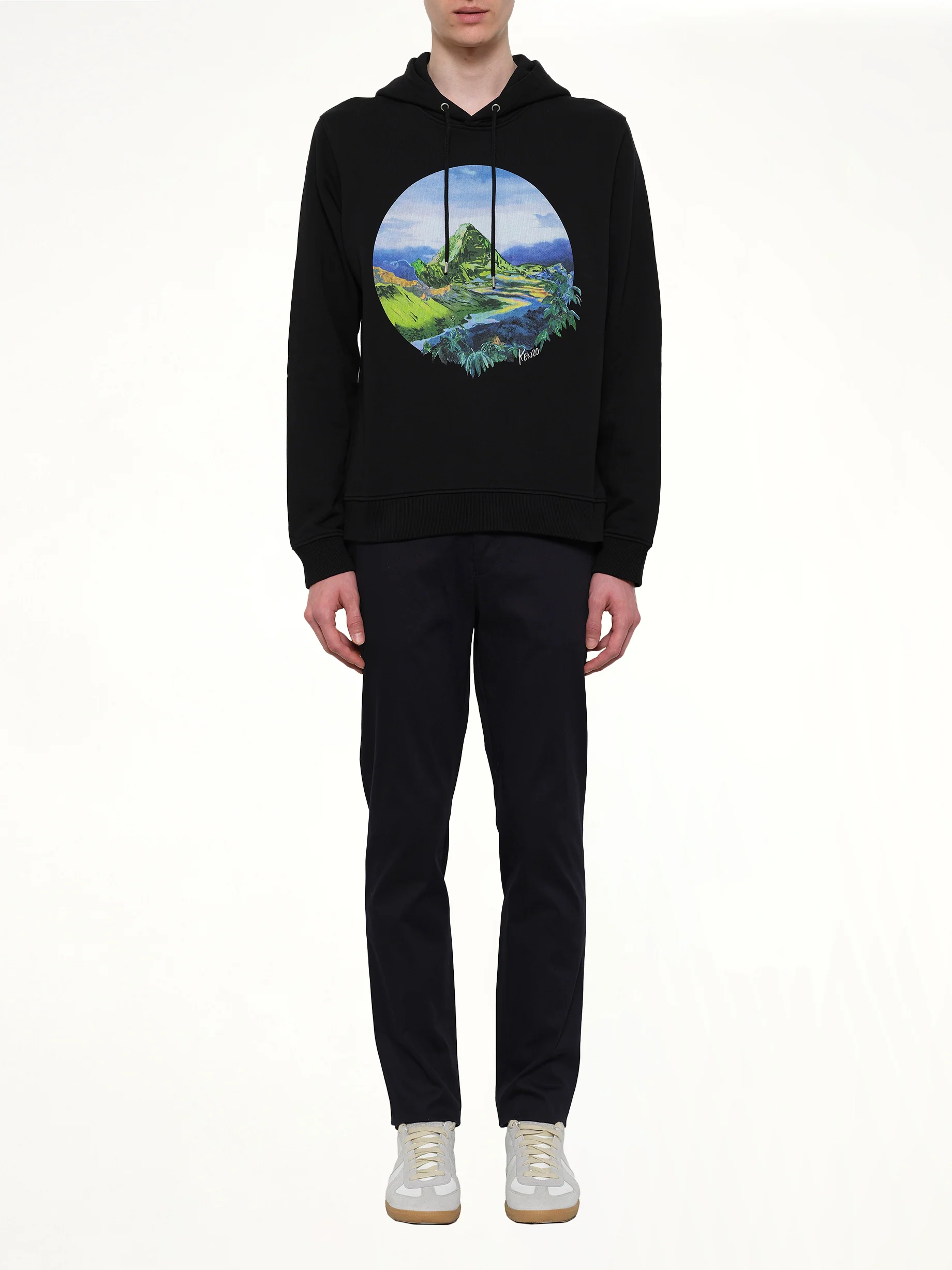 Landscape Hoodie in Black - Image 2