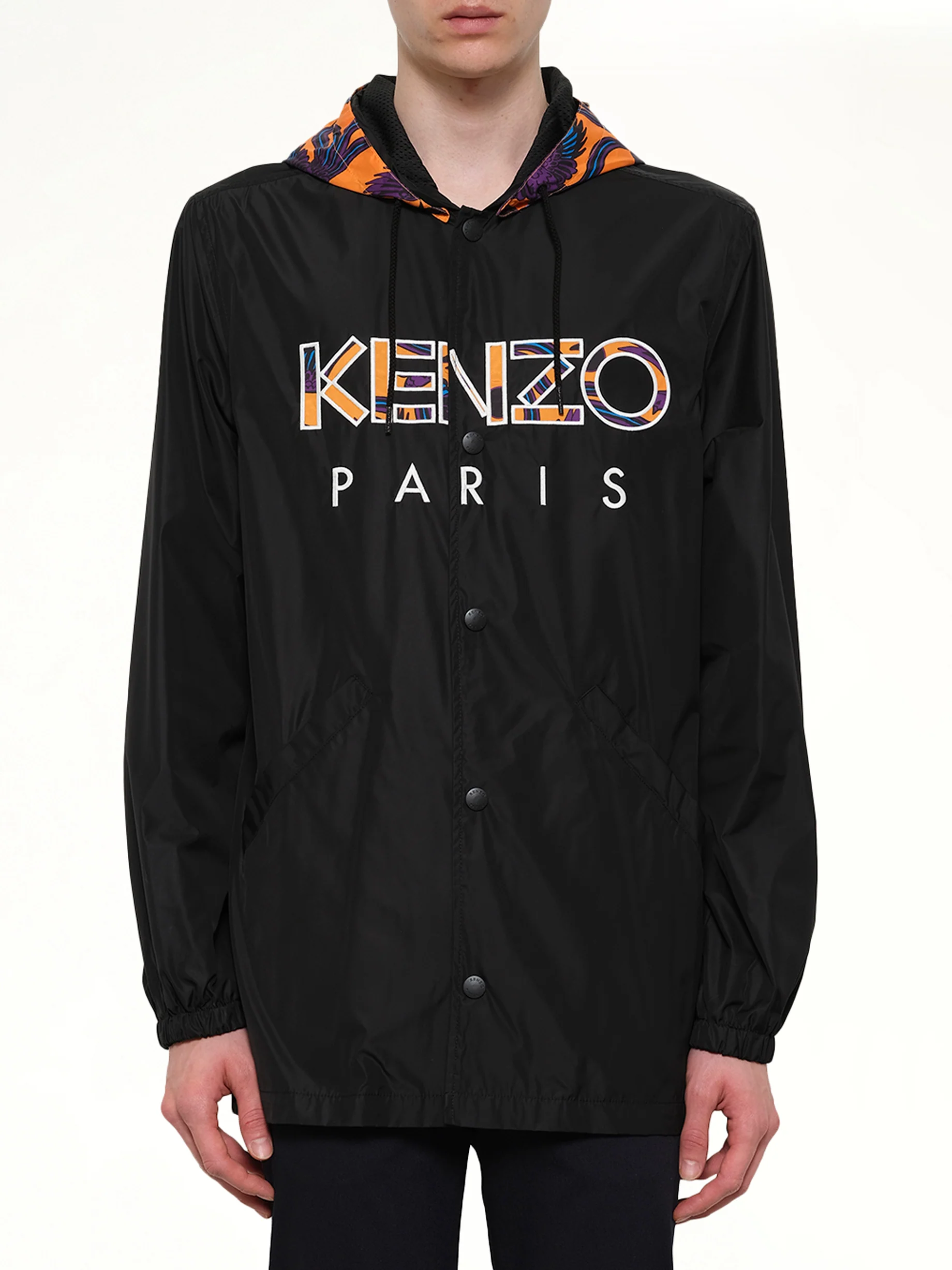 Logo Coach Jacket in Black