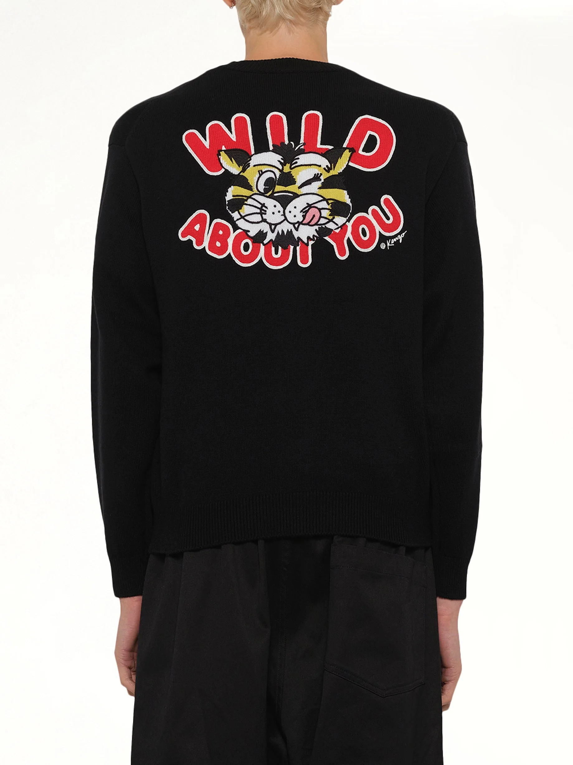 Kenzo Wild Tiger Cardigan in Black - Image 5
