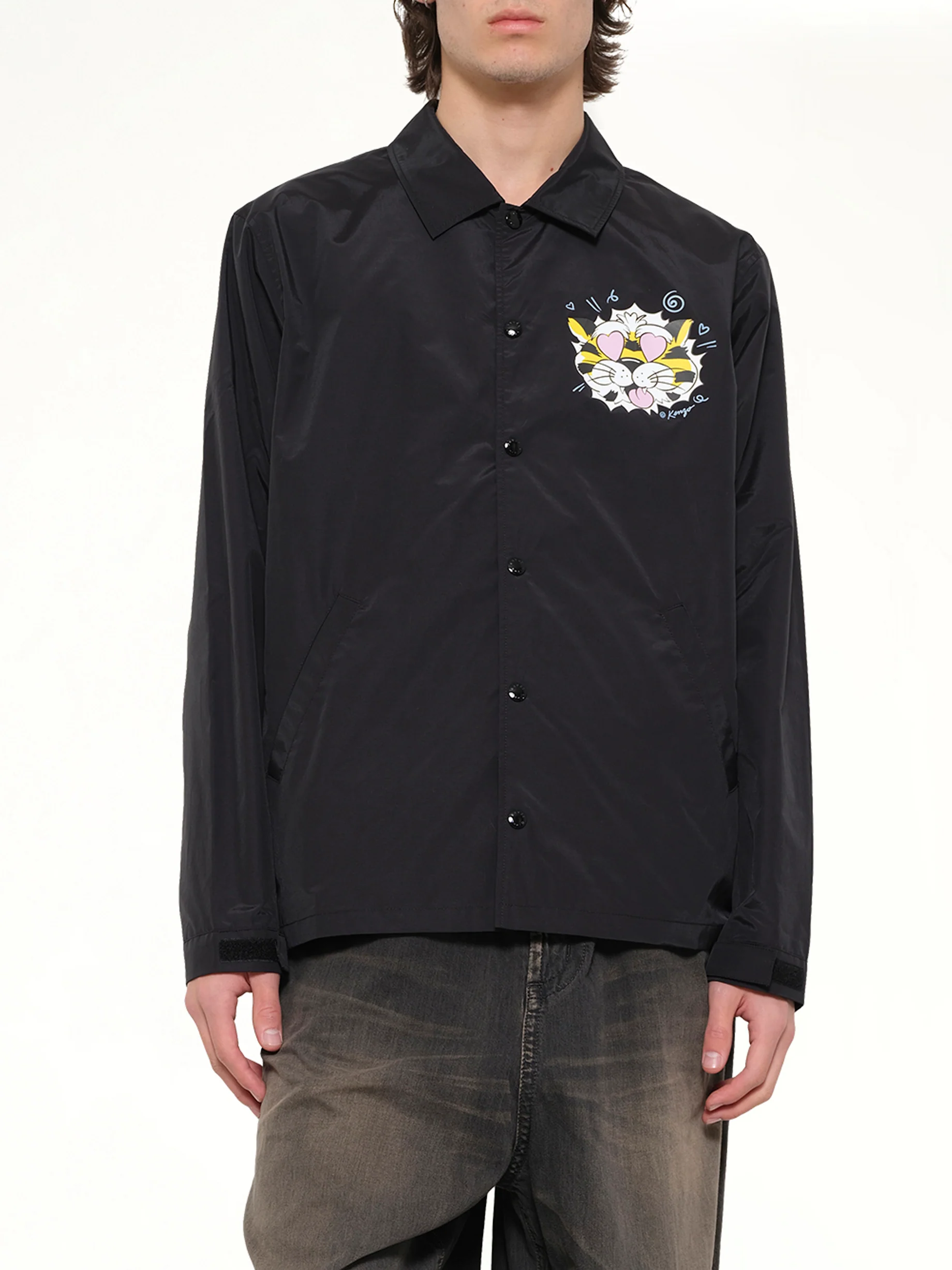 Kenzo Wild Tiger Light Coach Jacket in Black - Image 6