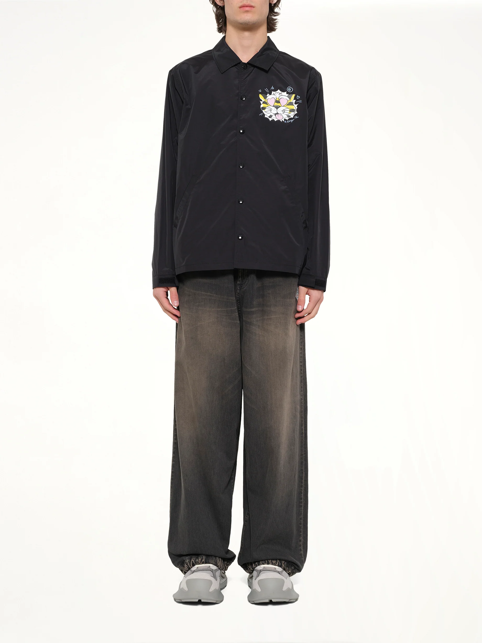 Kenzo Wild Tiger Light Coach Jacket in Black - Image 7