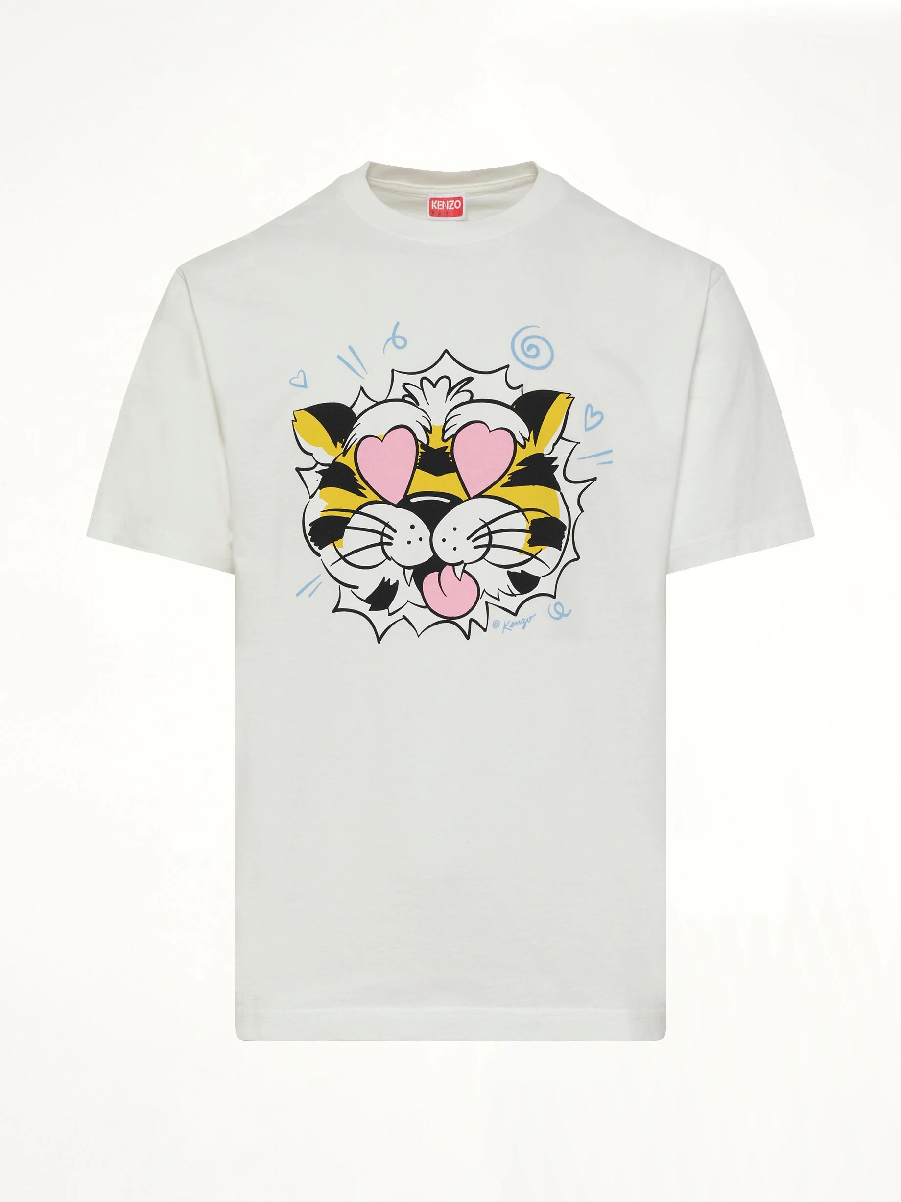 Kenzo Wild Tiger Oversize T-Shirt in Off White - Image 2