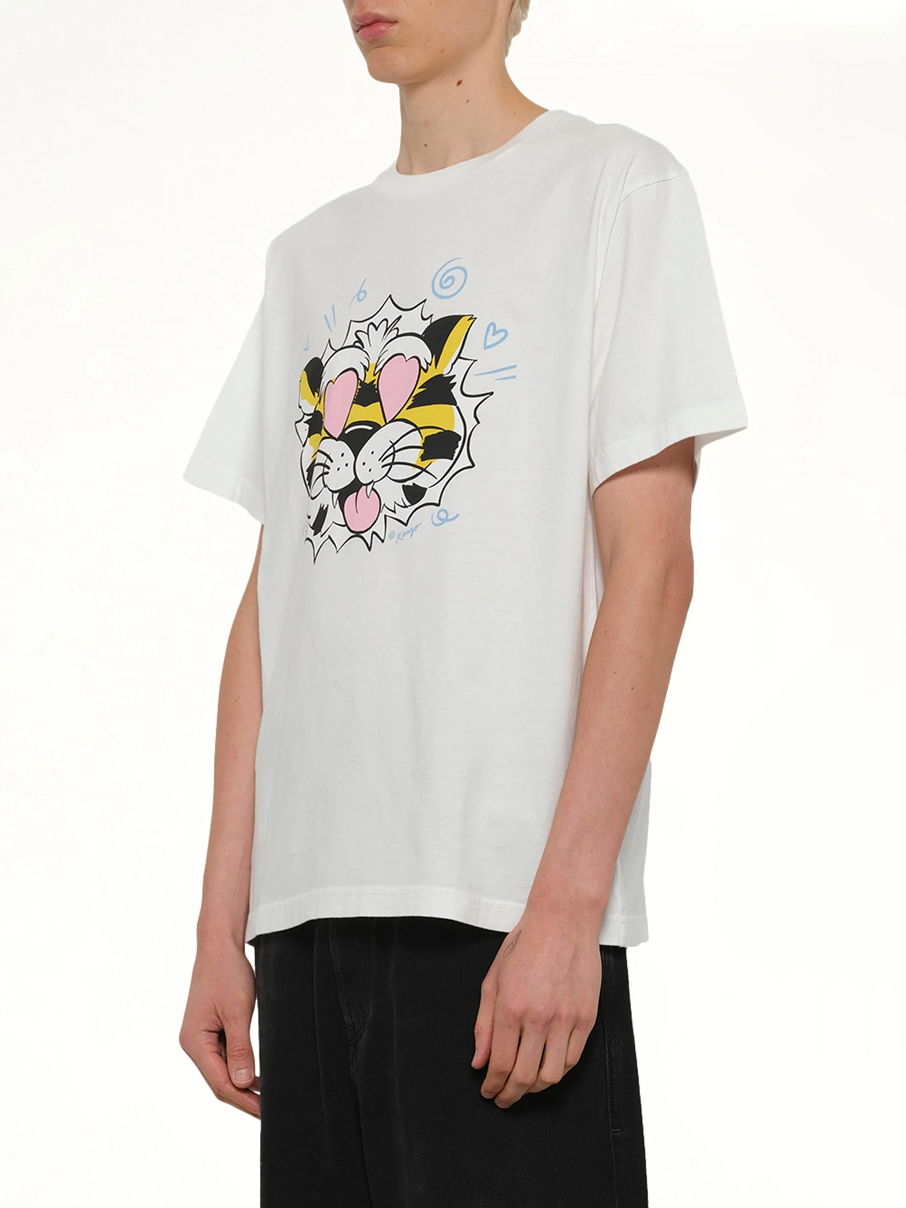 Kenzo Wild Tiger Oversize T-Shirt in Off White - Image 3