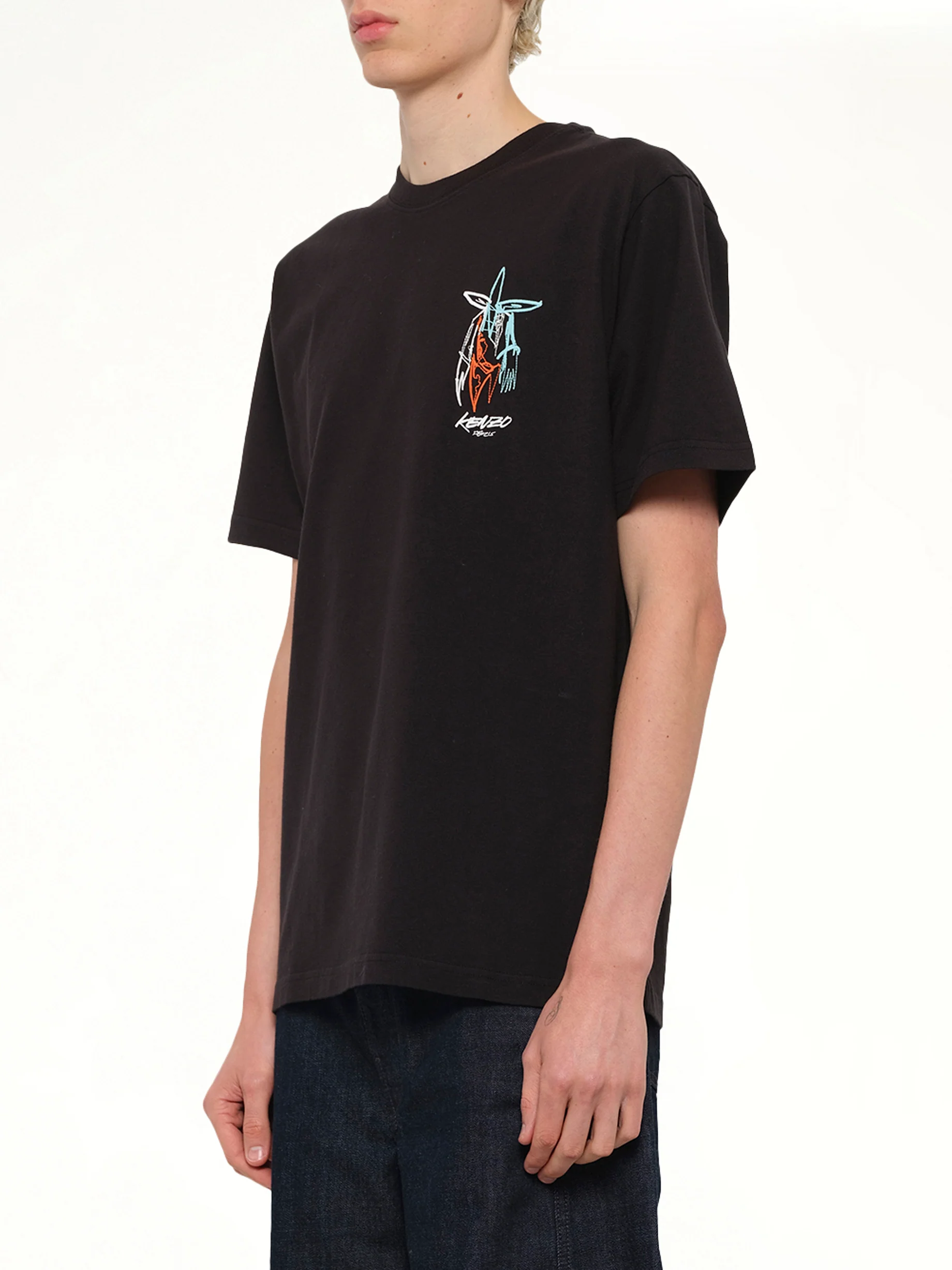 Kenzo x Futura 2000 T-Shirt in Black - Image 3