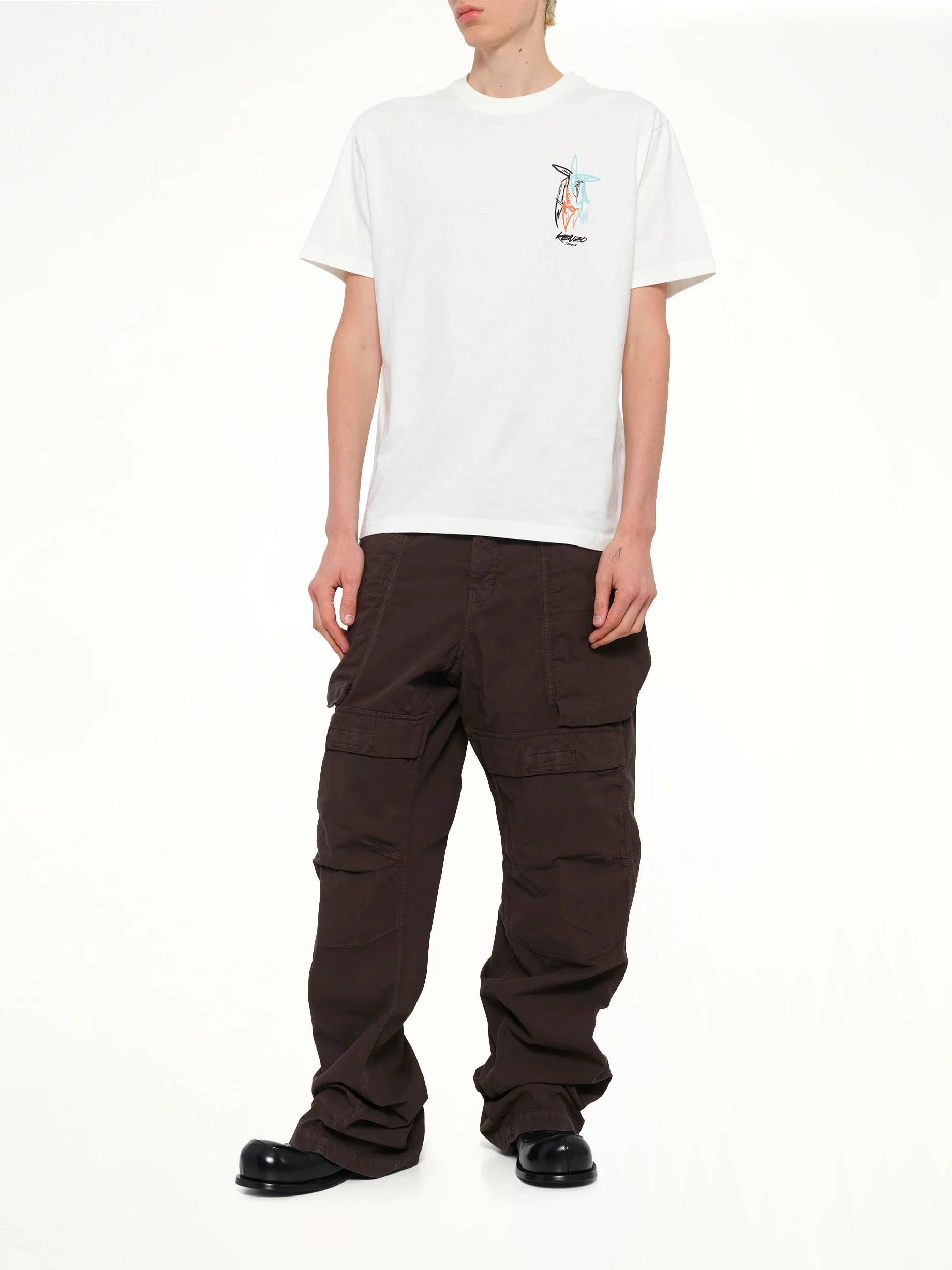 Kenzo x Futura 2000 T-Shirt in Off White - Image 4