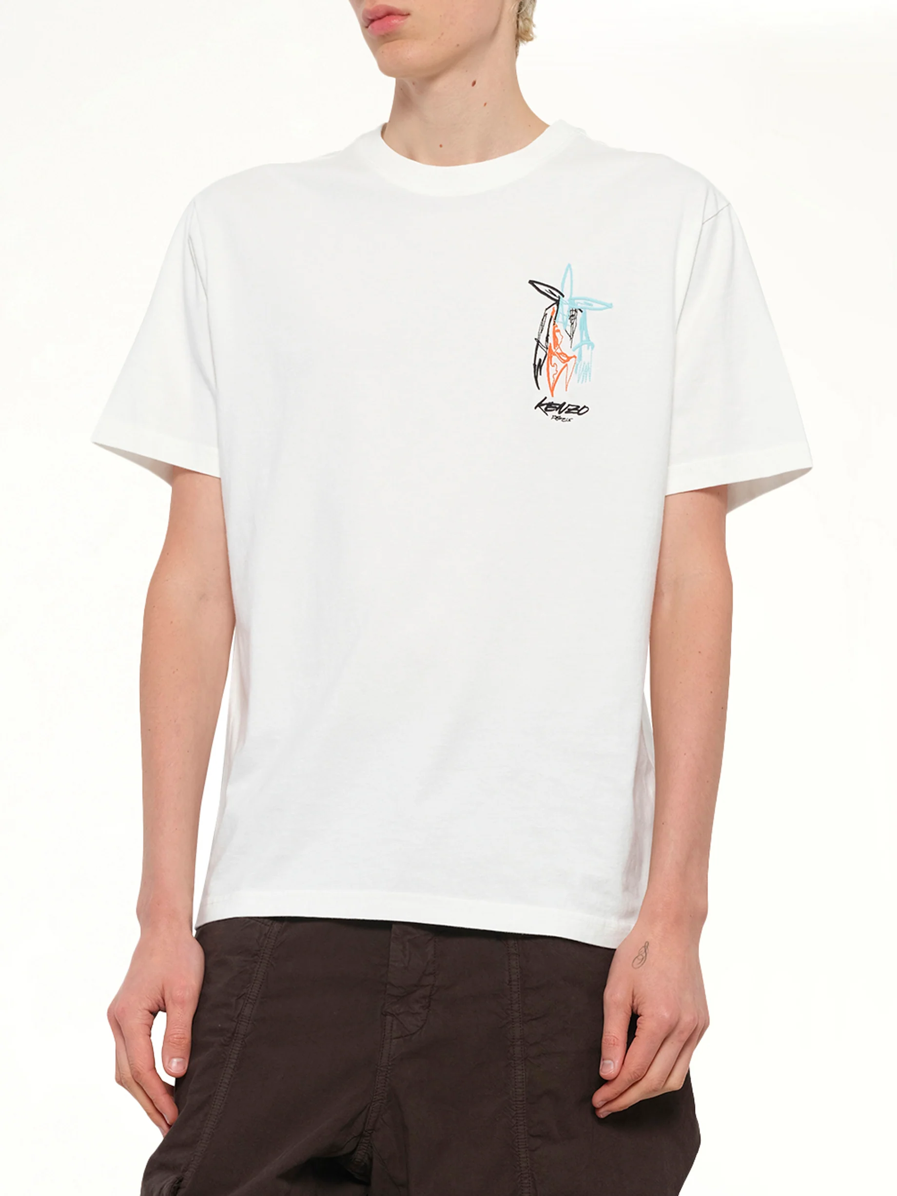 Kenzo x Futura 2000 T-Shirt in Off White - Image 6