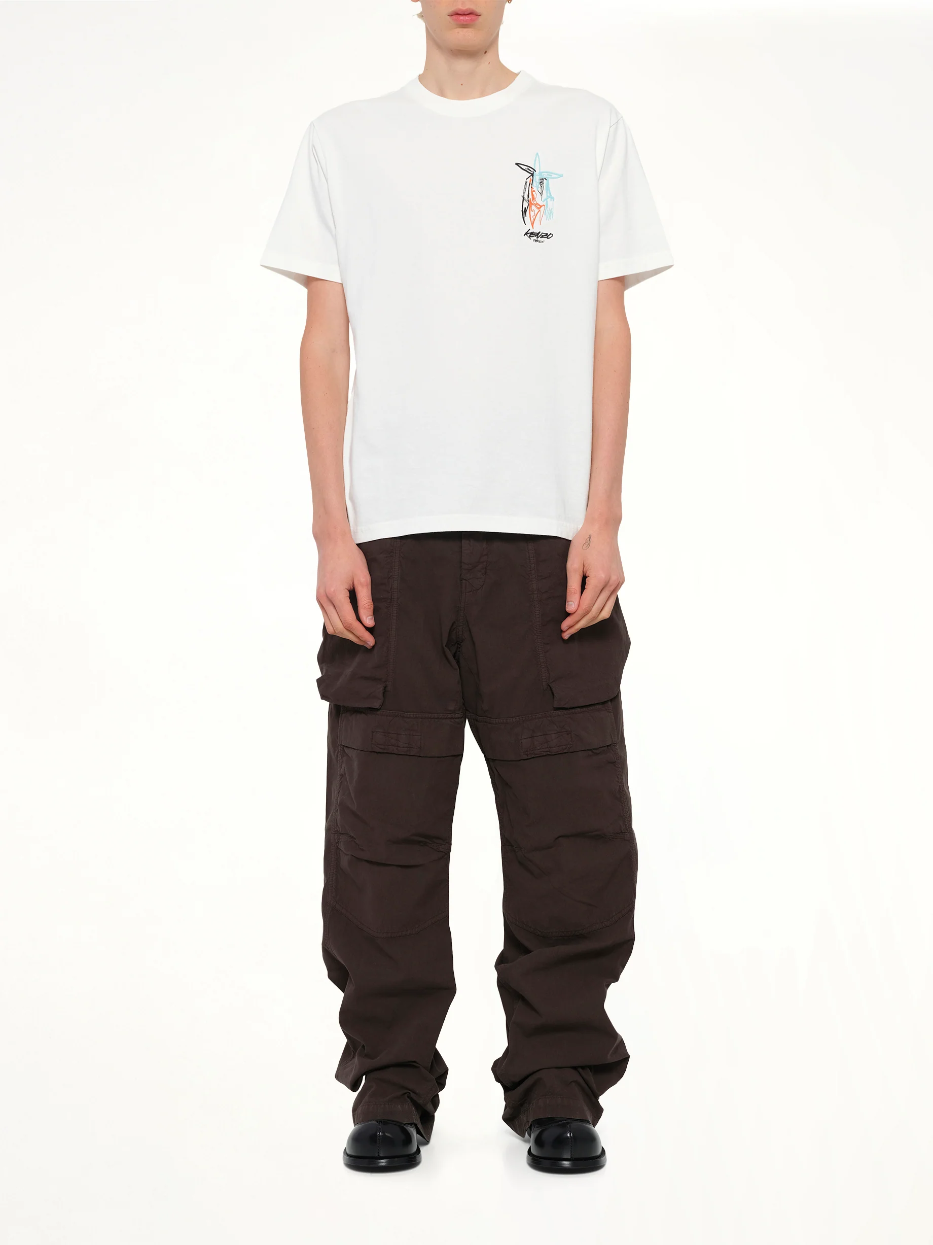 Kenzo x Futura 2000 T-Shirt in Off White - Image 7
