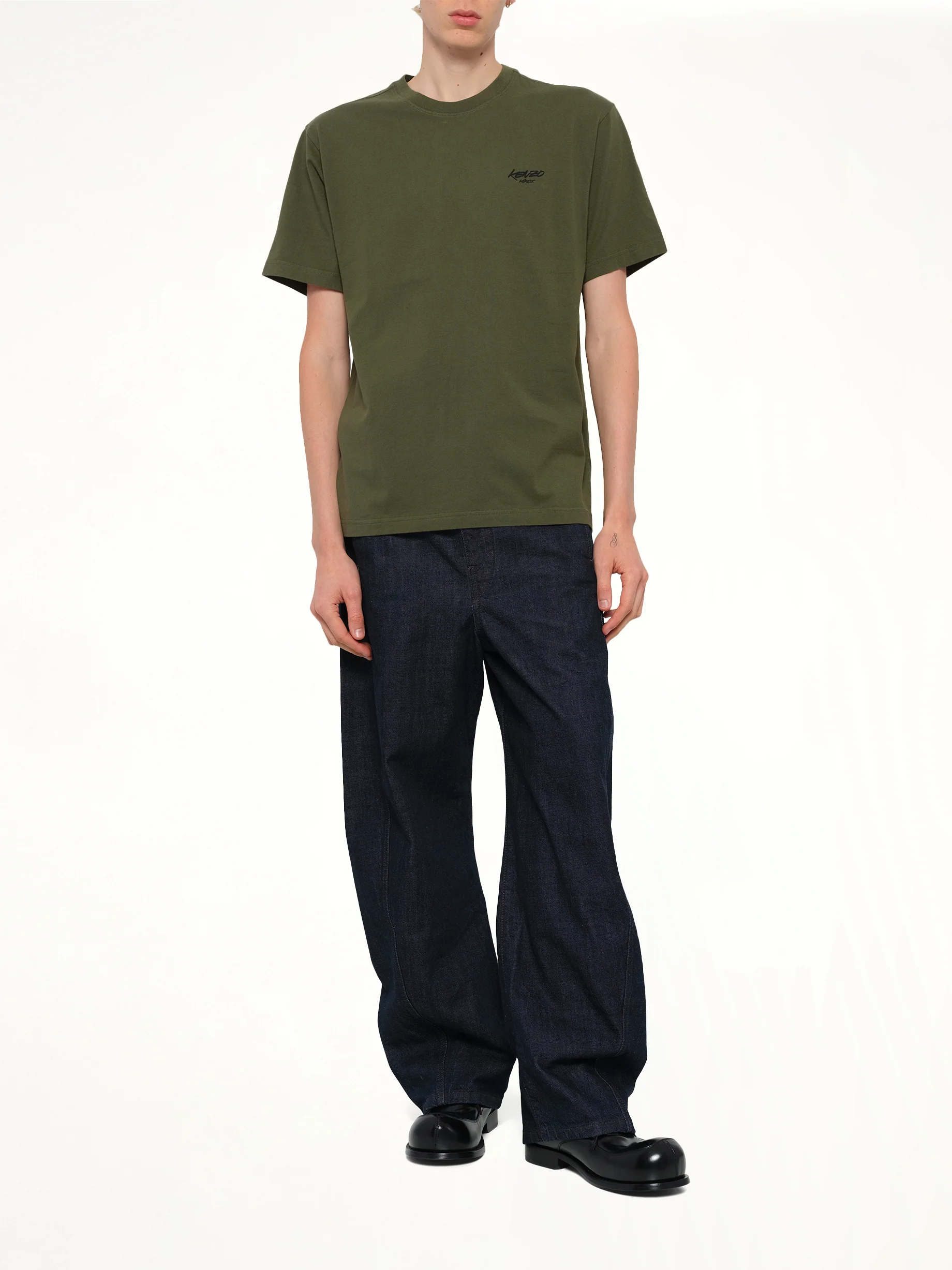 Kenzo x Futura 2000 T-Shirt in Olive - Image 4