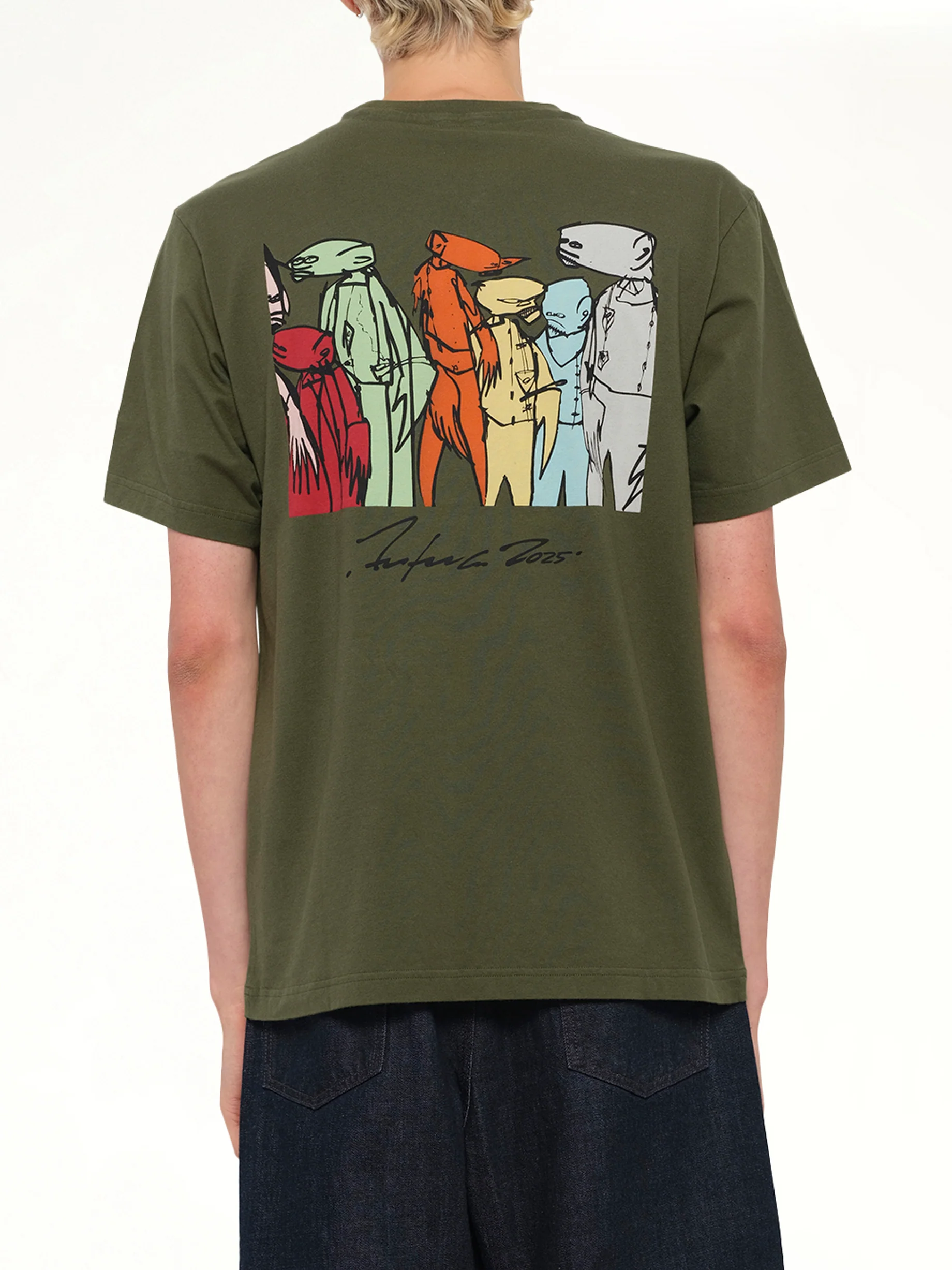 Kenzo x Futura 2000 T-Shirt in Olive - Image 5