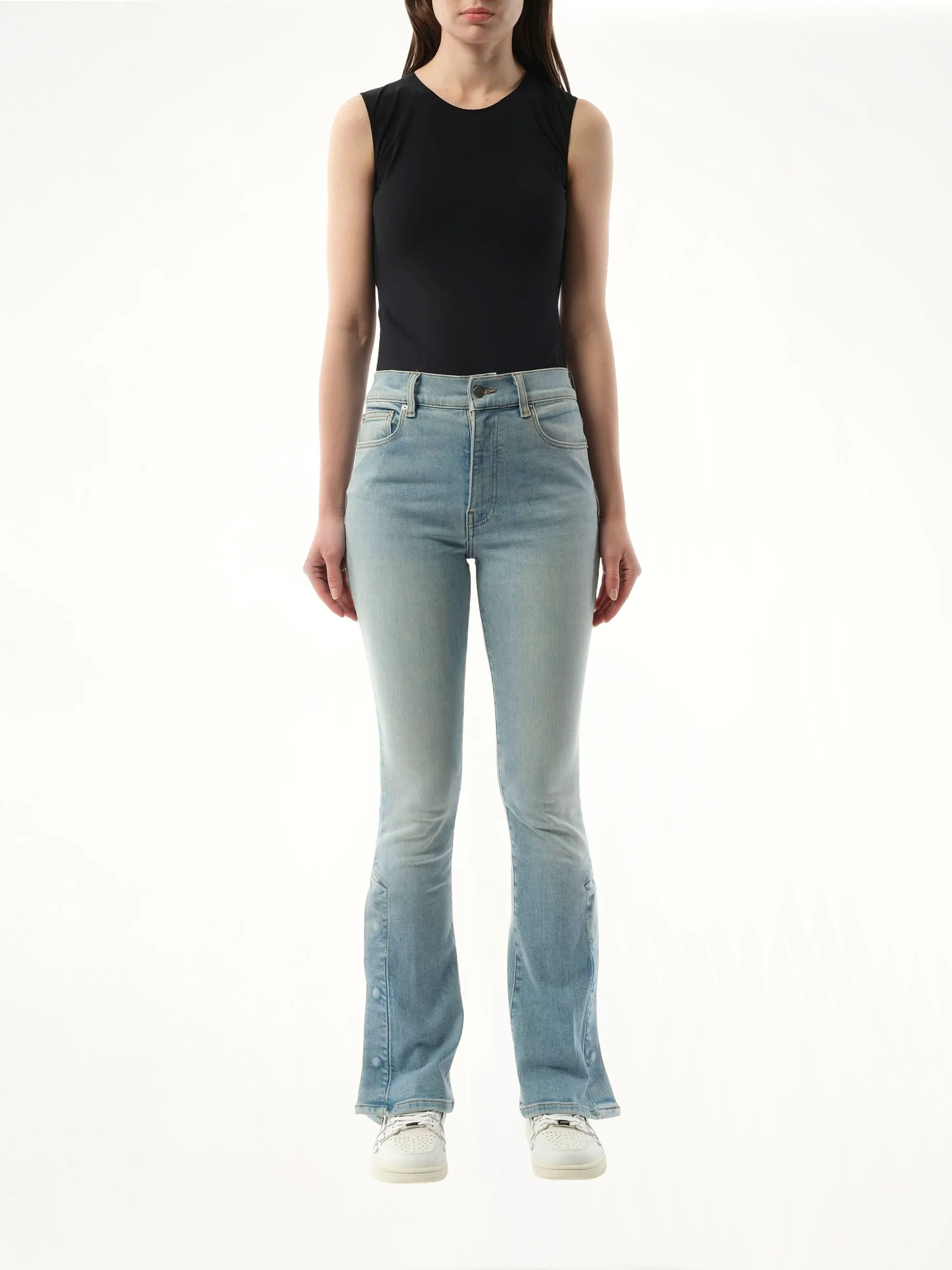 Kick Flare Jeans in Clay Indigo - Image 4