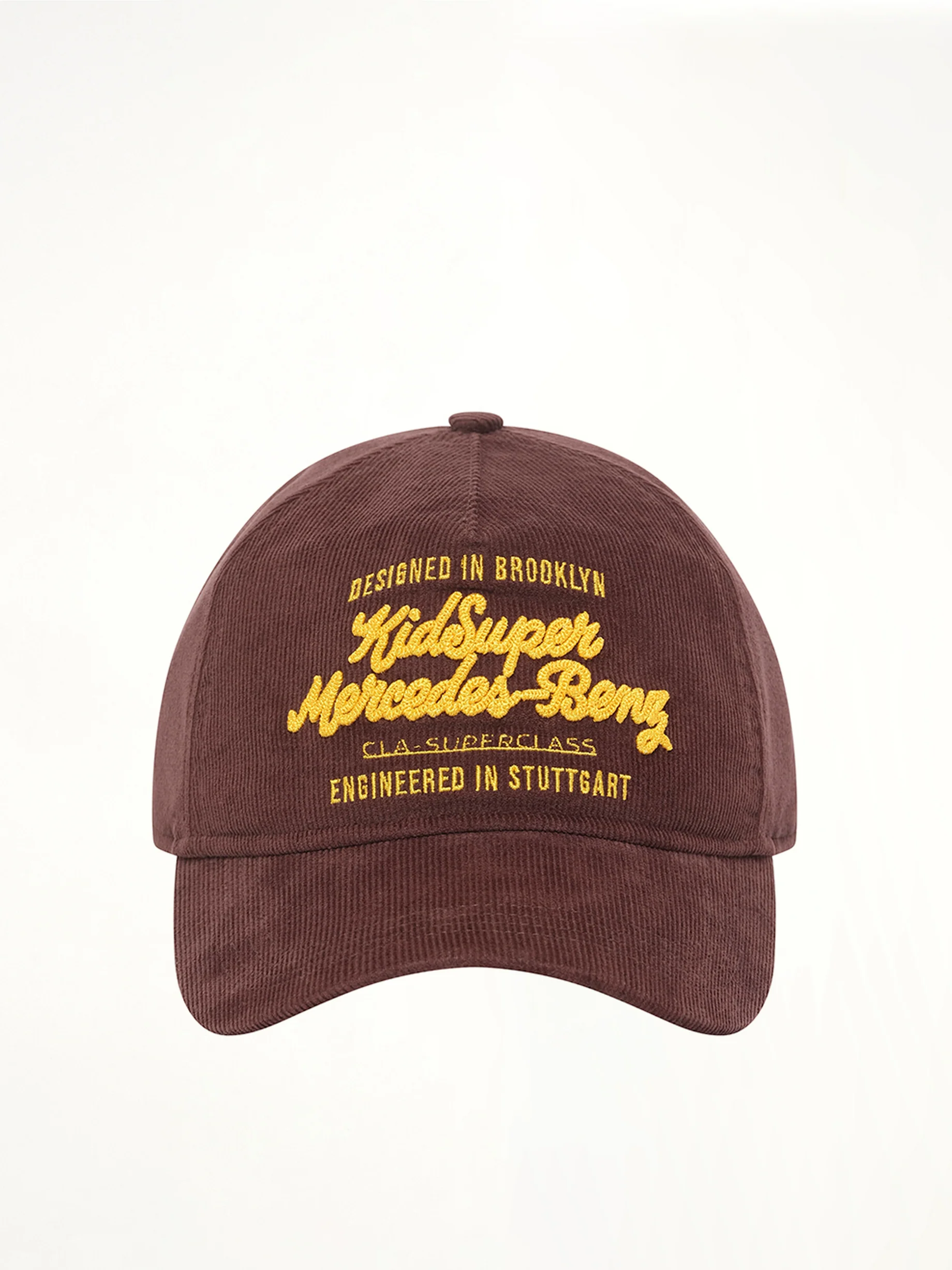 Kidsuper X Mercedes Benz Chainstitch Hat in Brown