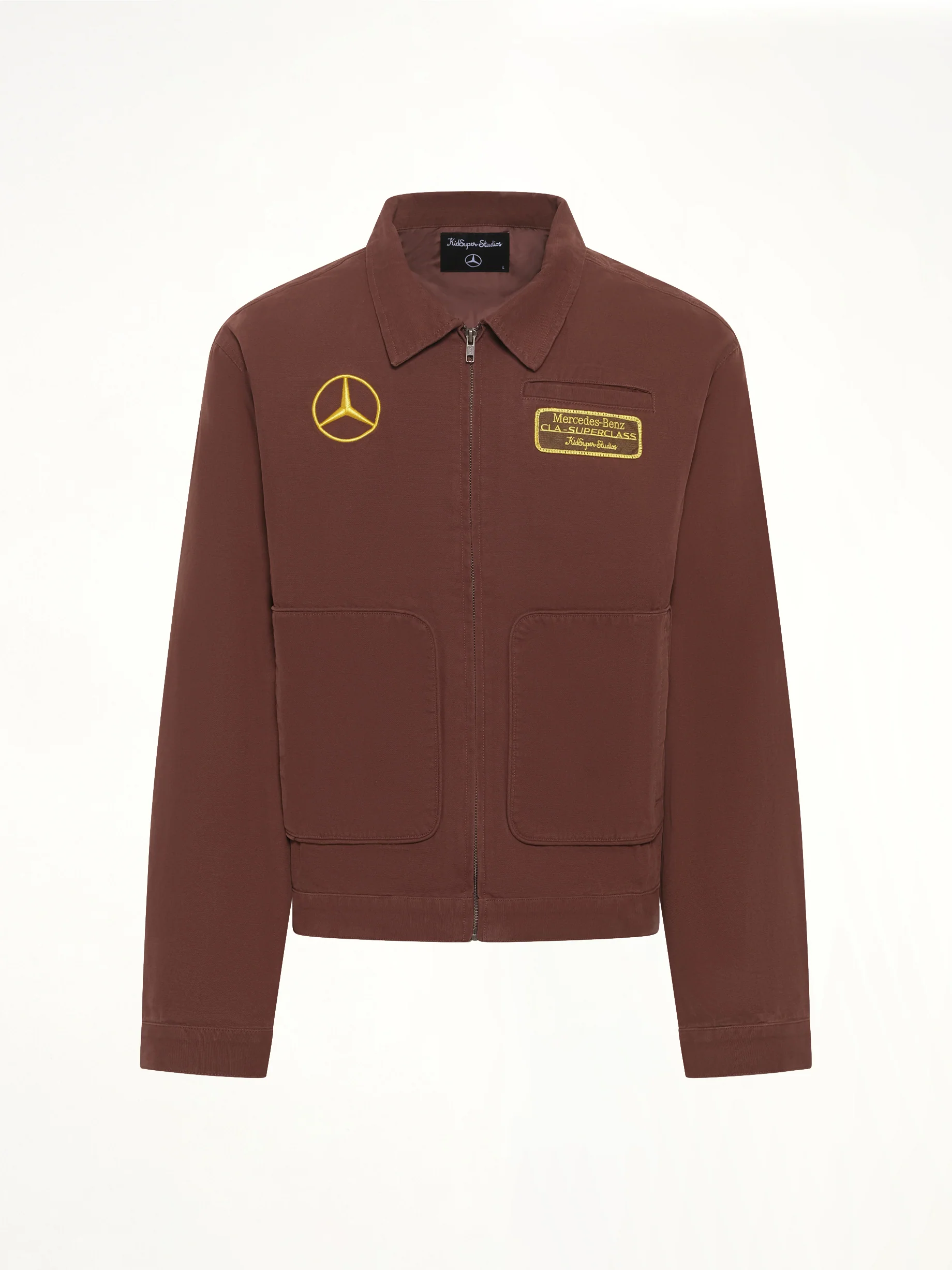 Kidsuper X Mercedes Benz Work Jacket in Brown - Image 2