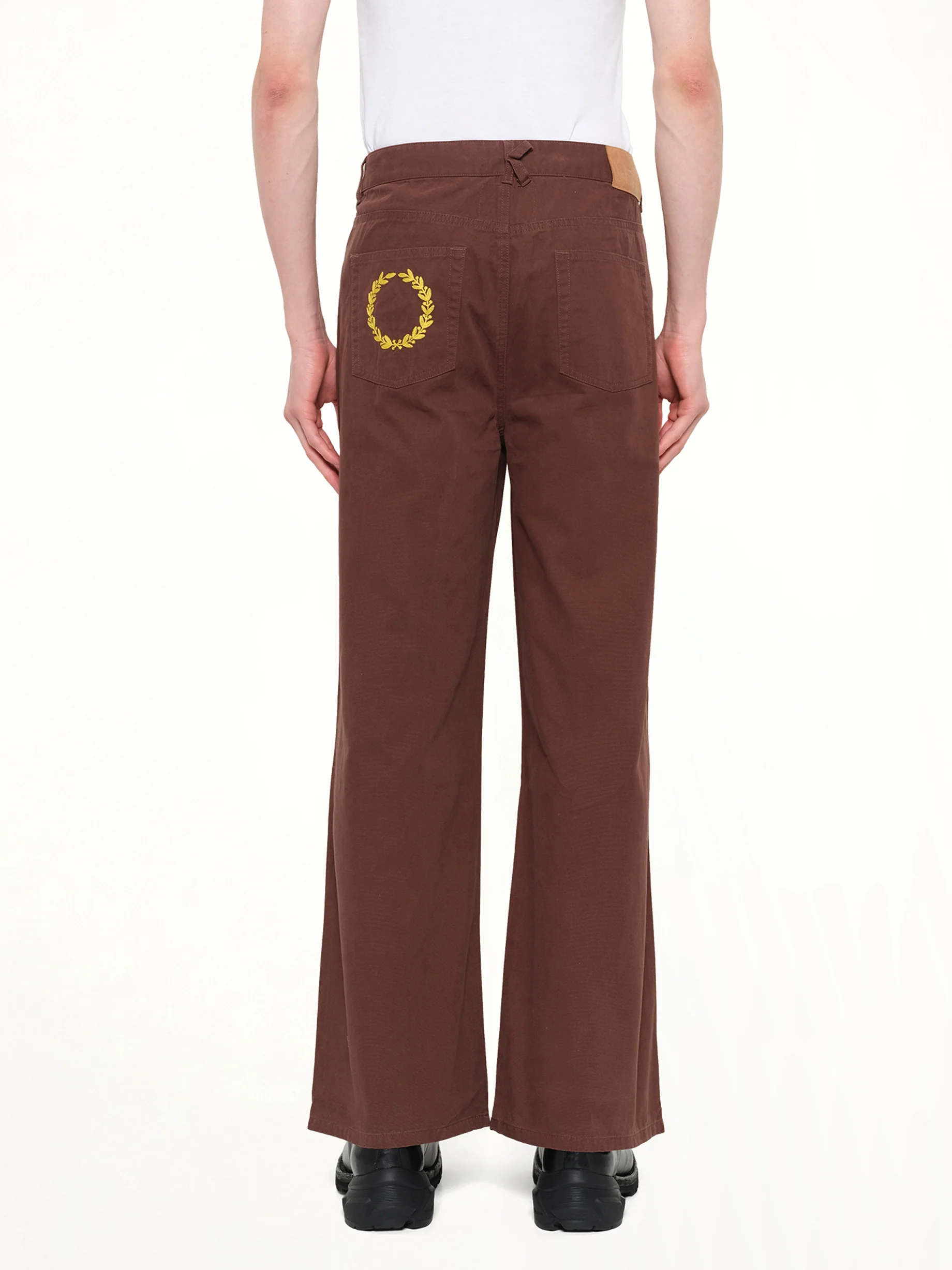 Kidsuper X Mercedes Benz Work Pants in Brown - Image 5