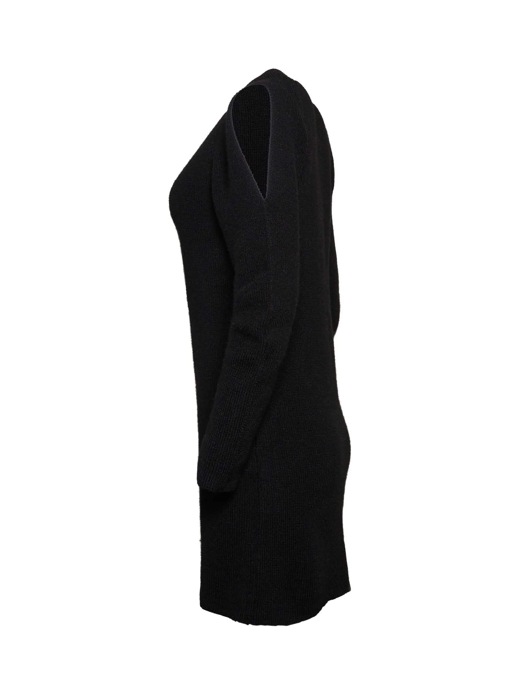Knit Dress in Black - Image 3