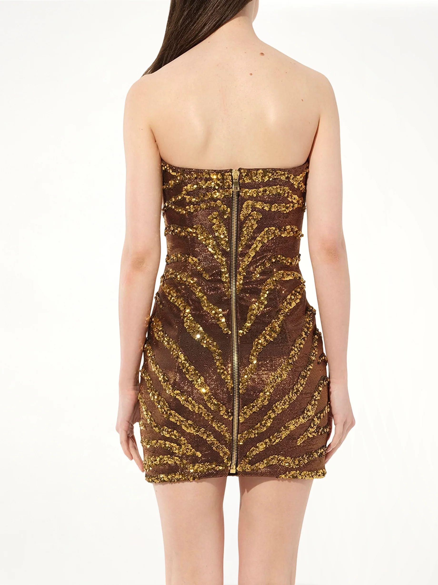 Knit Dress in Copper - Image 6