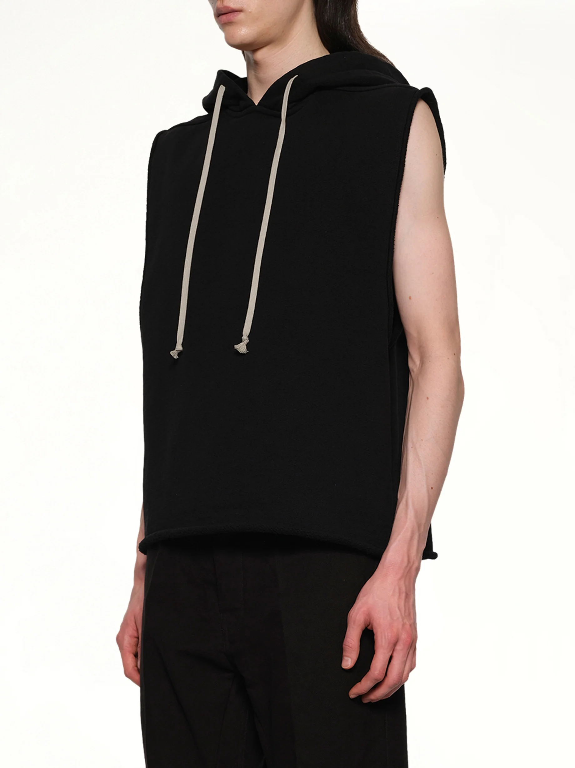 Knit Hooded Tunic in Black - Image 3