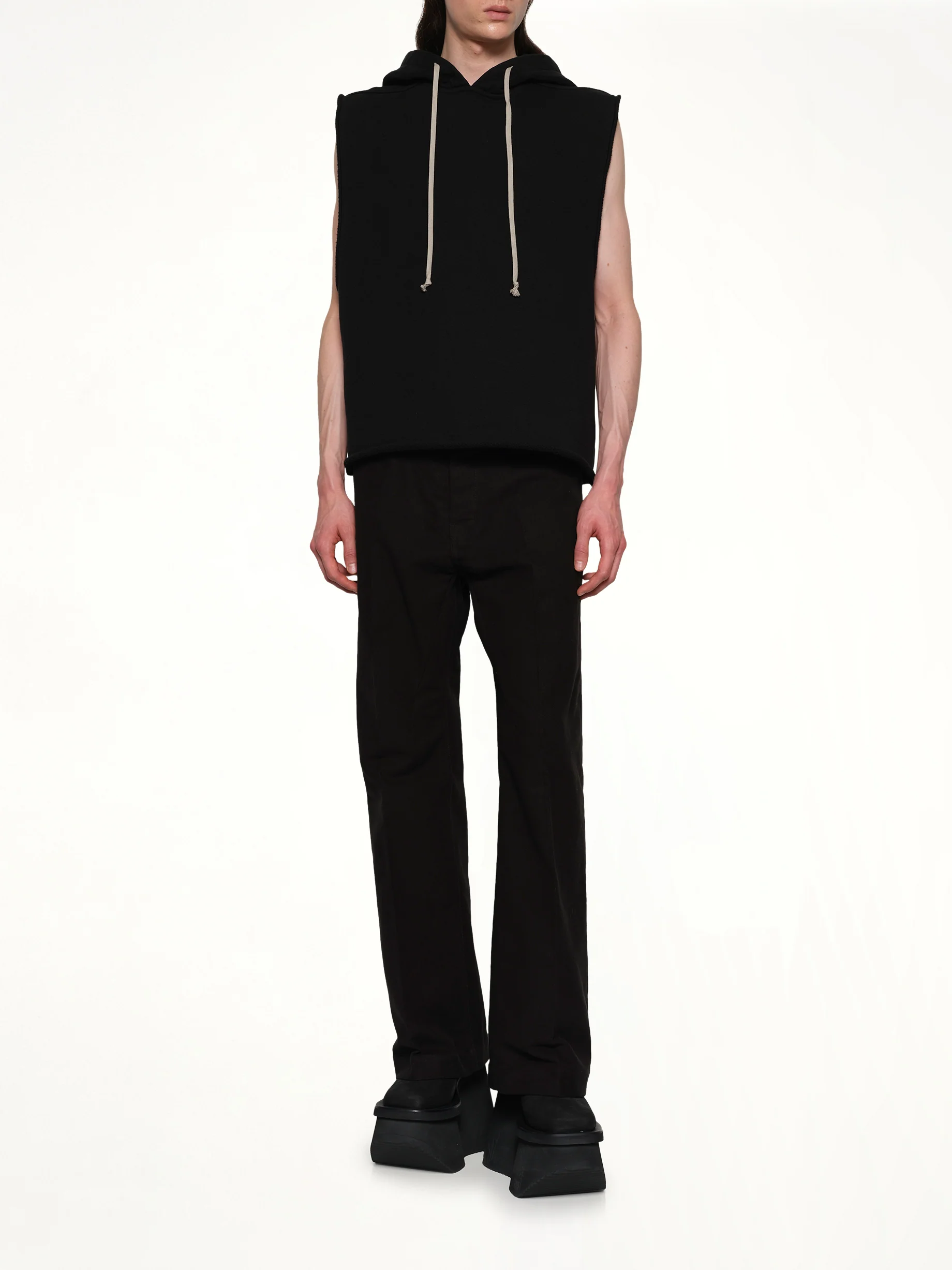 Knit Hooded Tunic in Black - Image 4