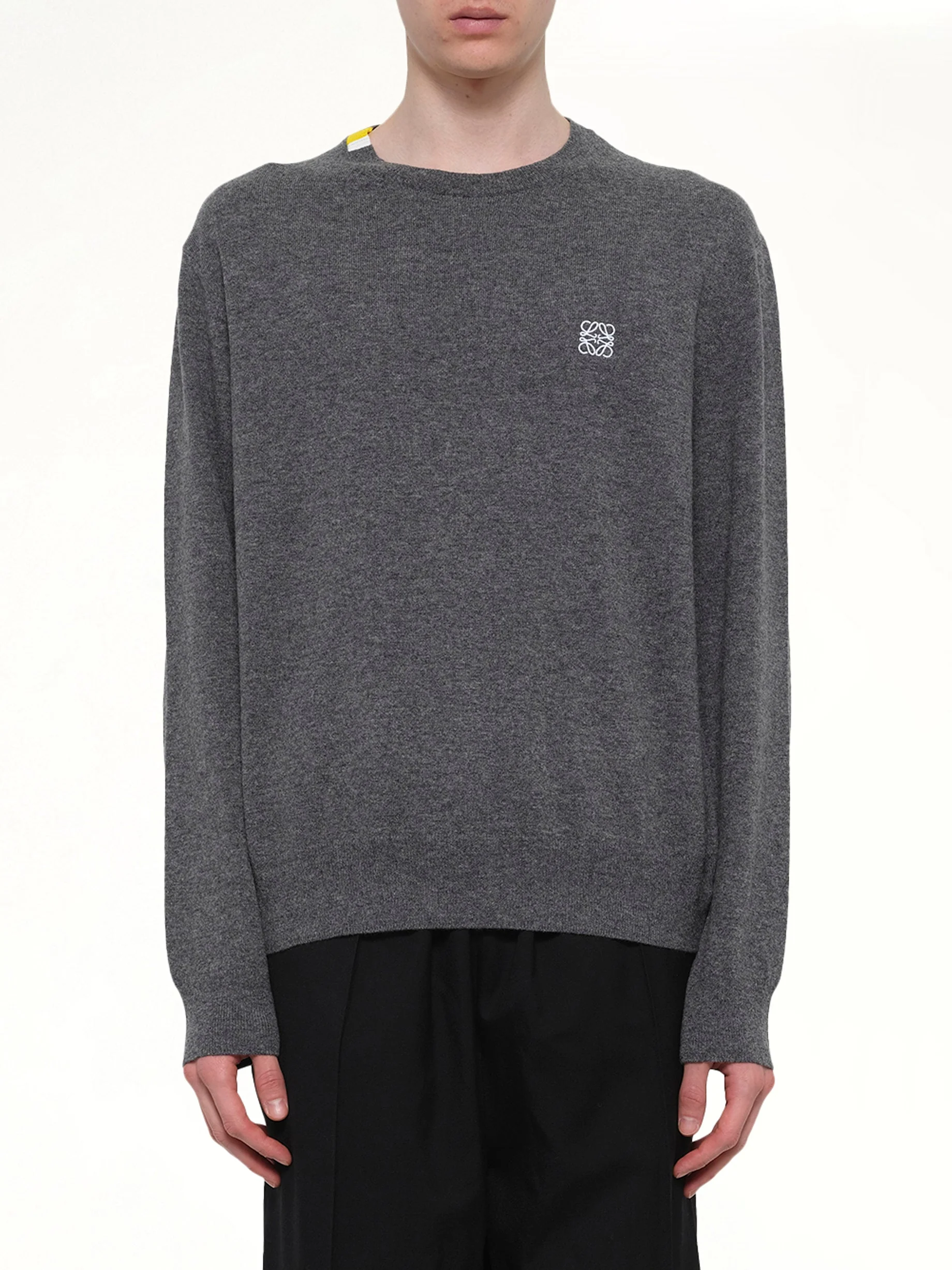 Anagram Knit Sweater in Grey