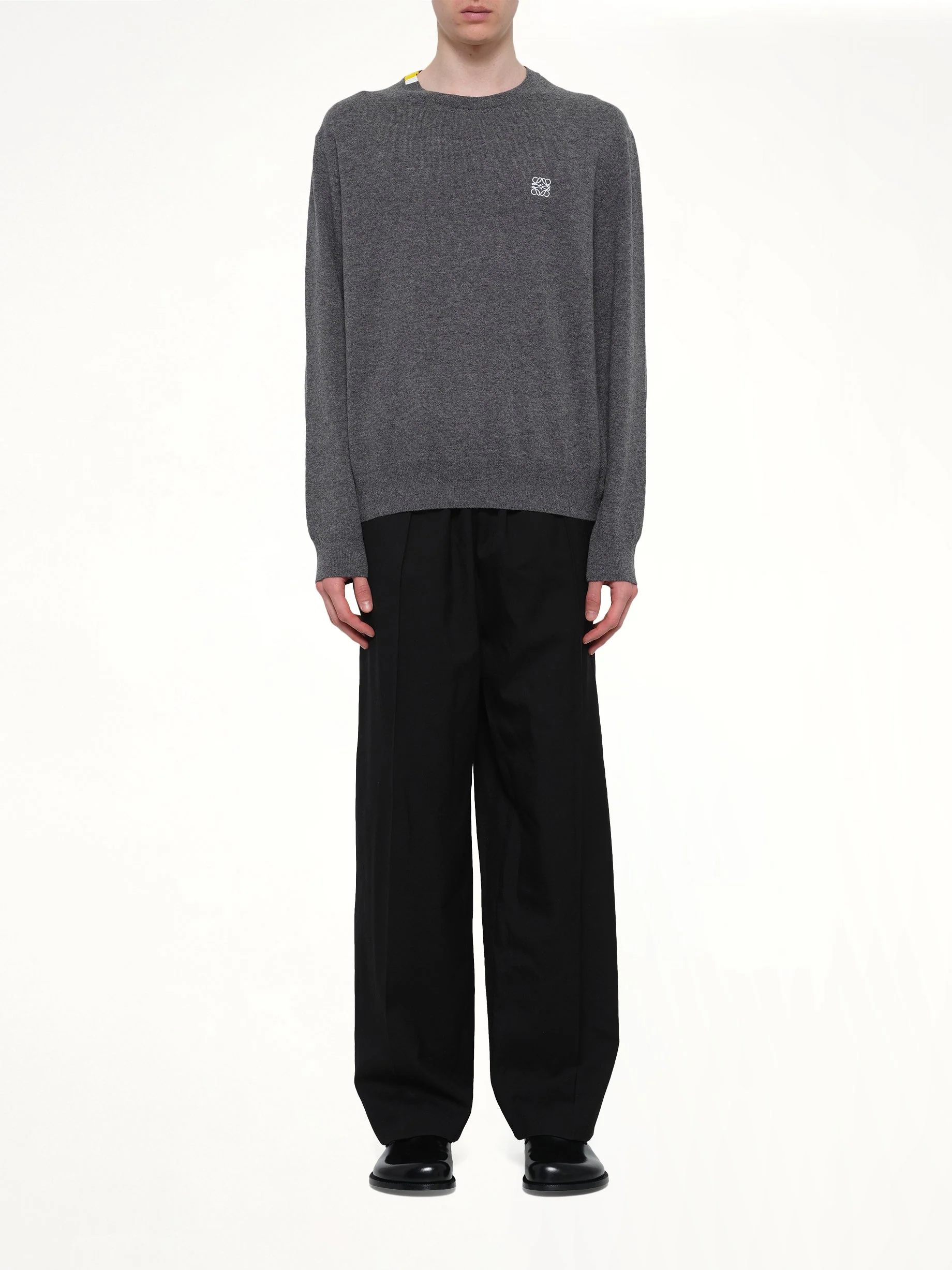 Anagram Knit Sweater in Grey - Image 7