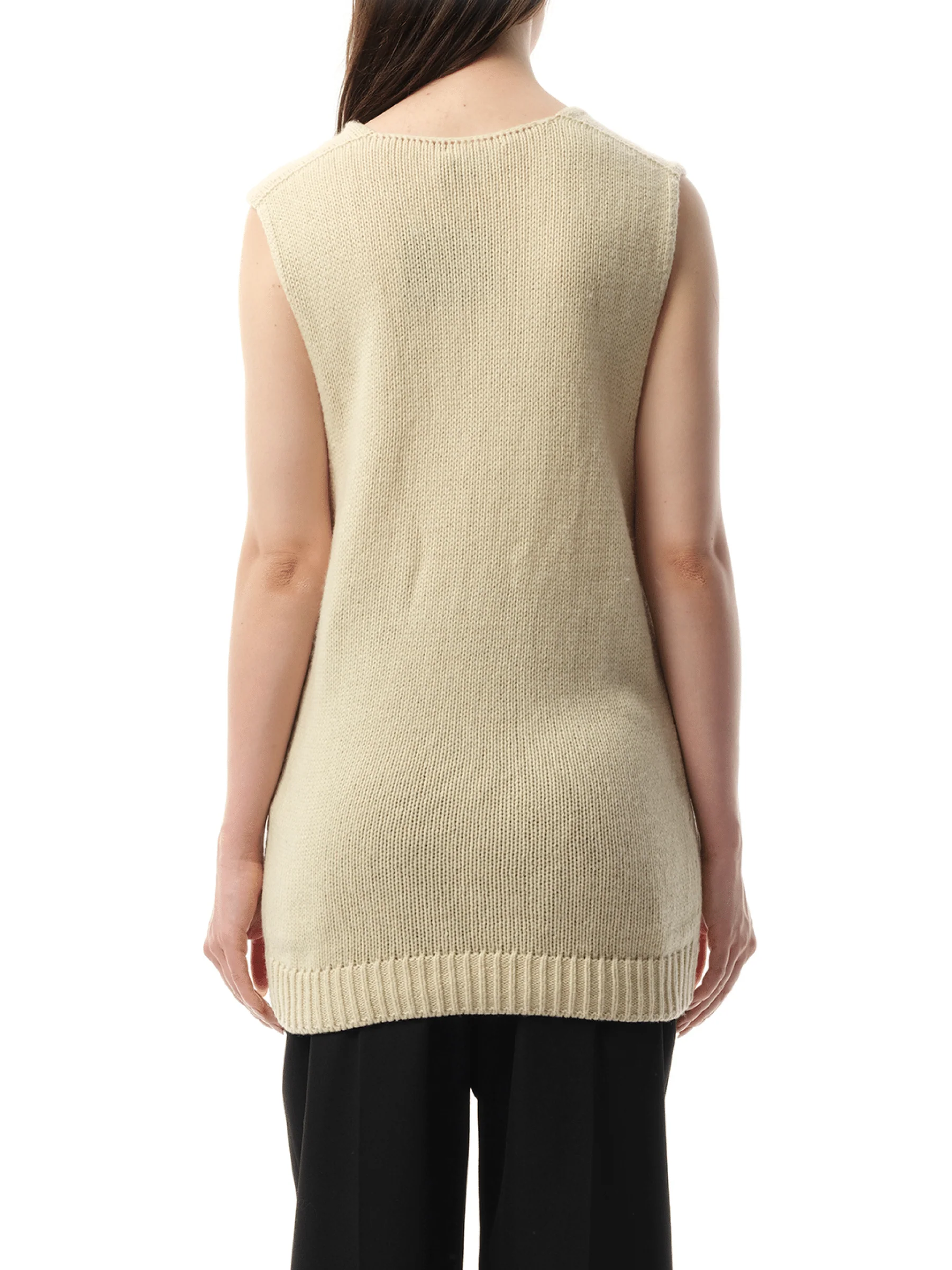 Knitted Top in Ivory - Image 6