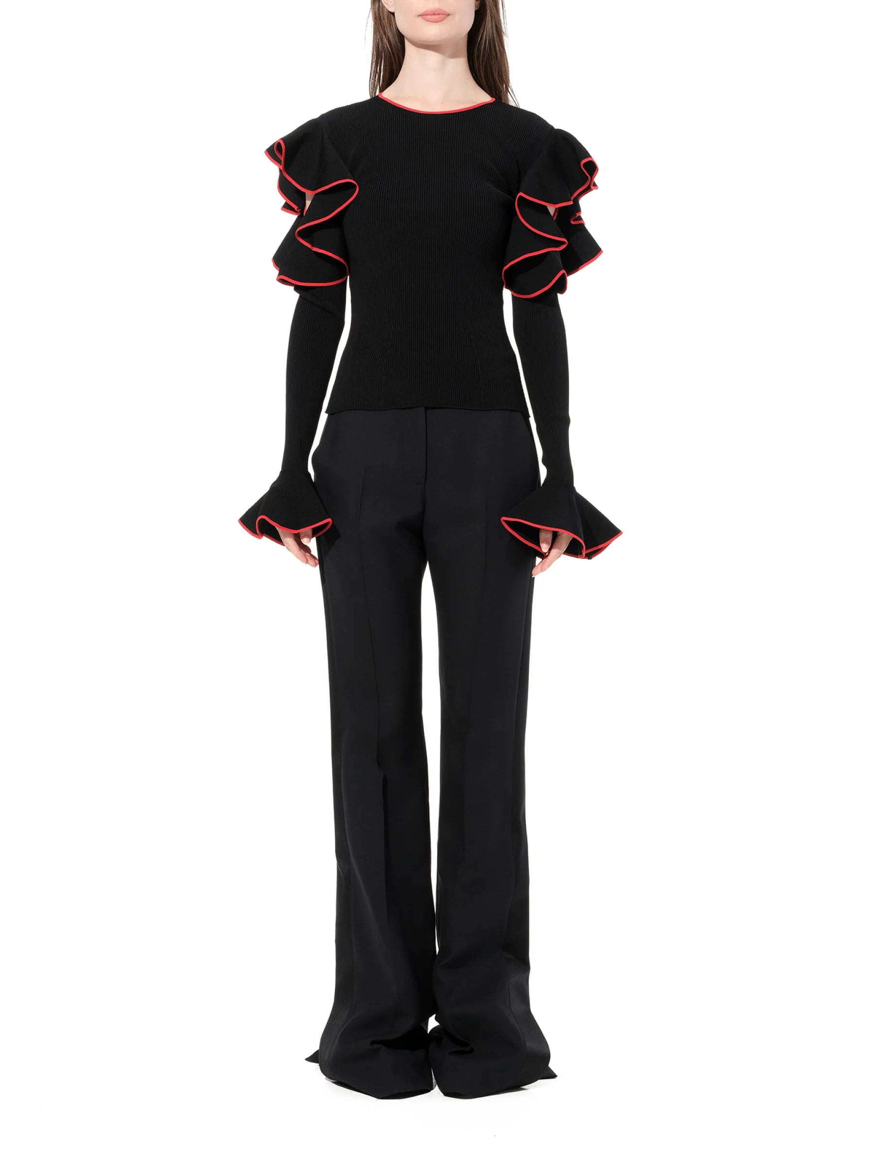 Longsleeve Knitwear in Black - Image 4