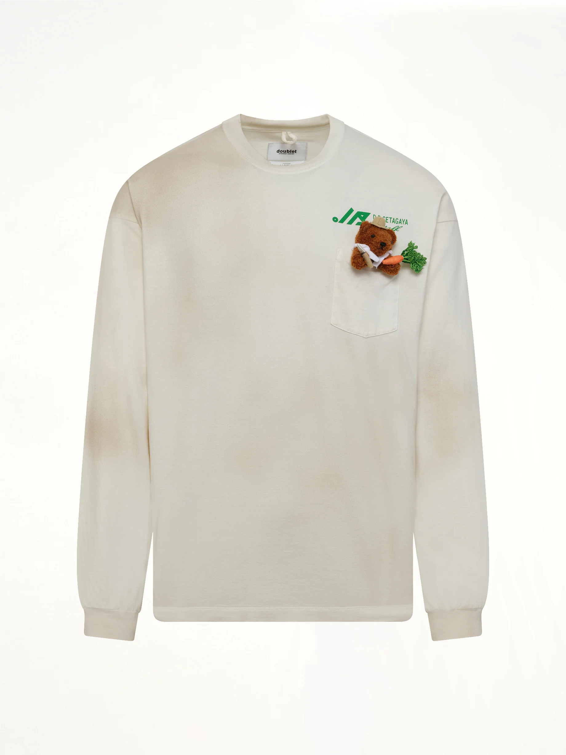 L/S T-Shirt With My Workwear Bear in White - Image 2