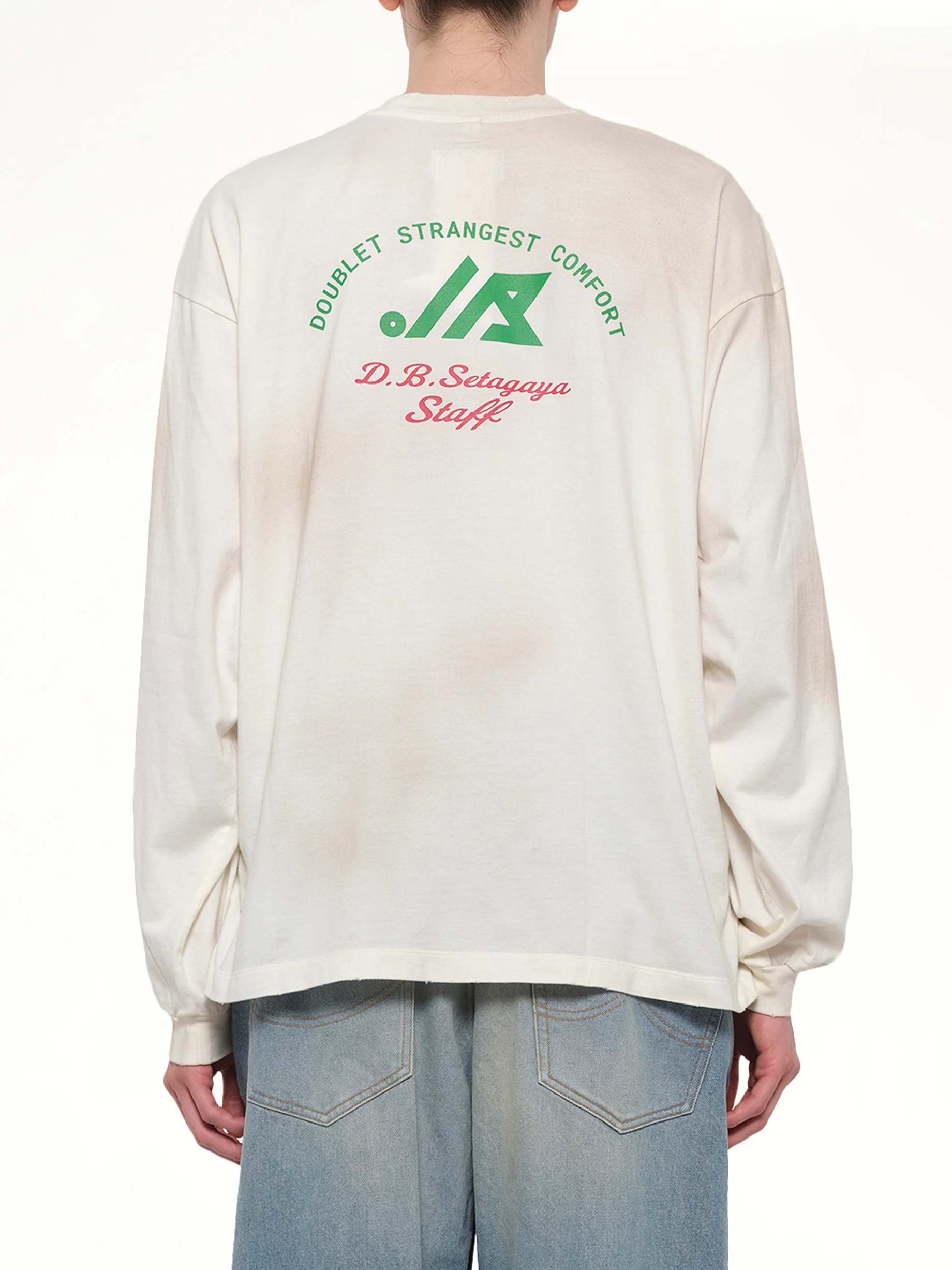 L/S T-Shirt With My Workwear Bear in White - Image 5