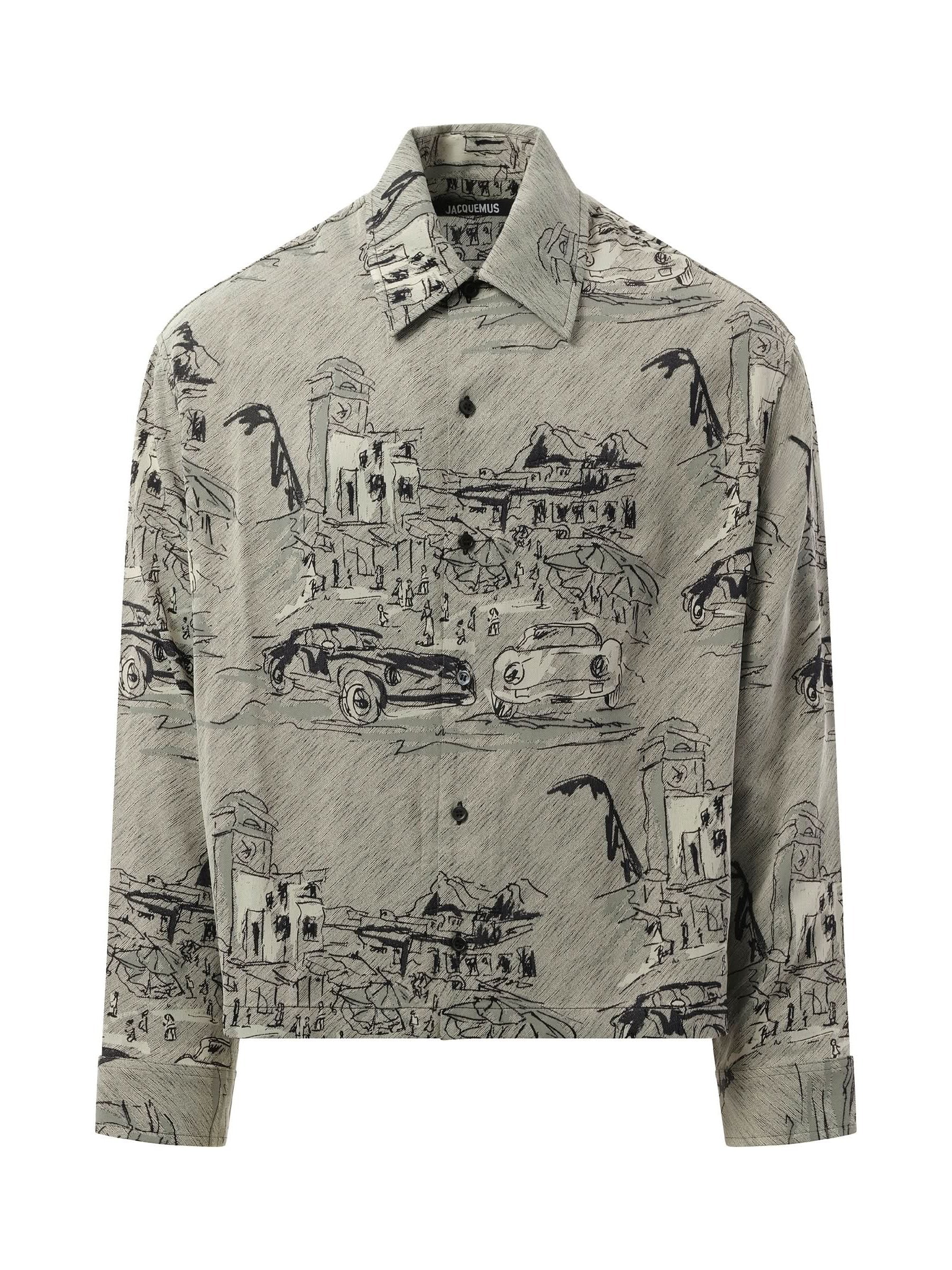 La Chemise Corto Capri Cars in Grey - Image 2