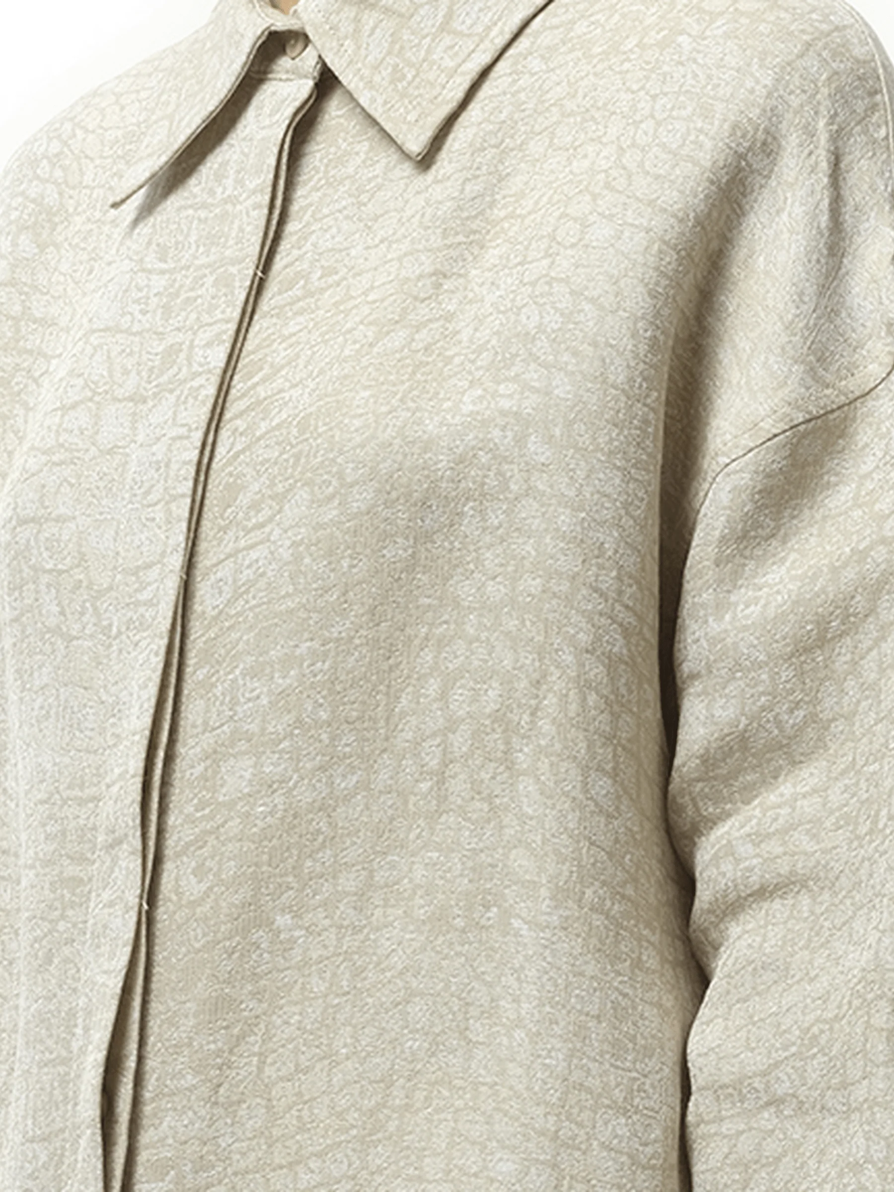 La Chemise Pasadena in Croco Beige - Image 3
