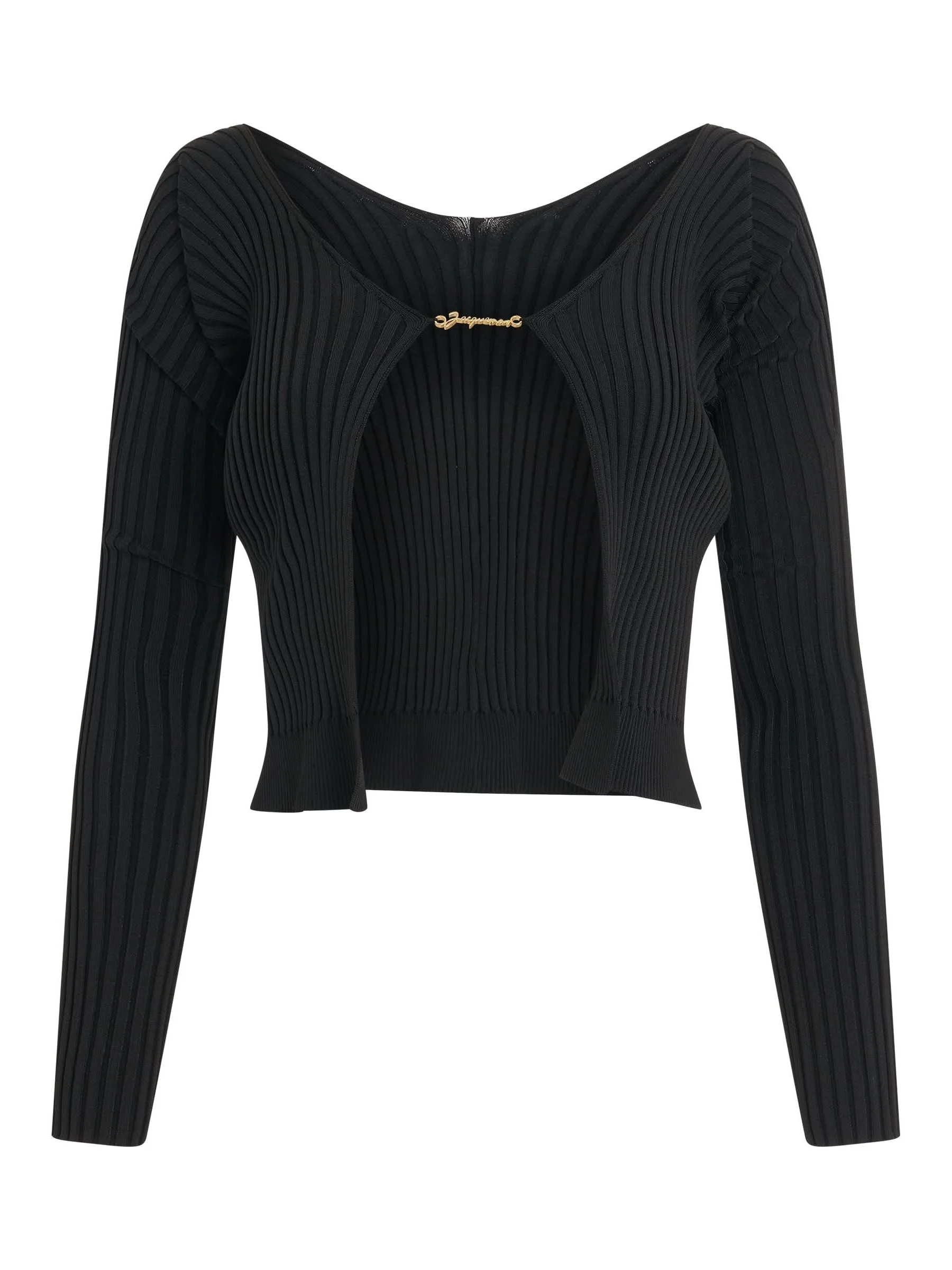 Pralu Longue Charm Cardigan in Black