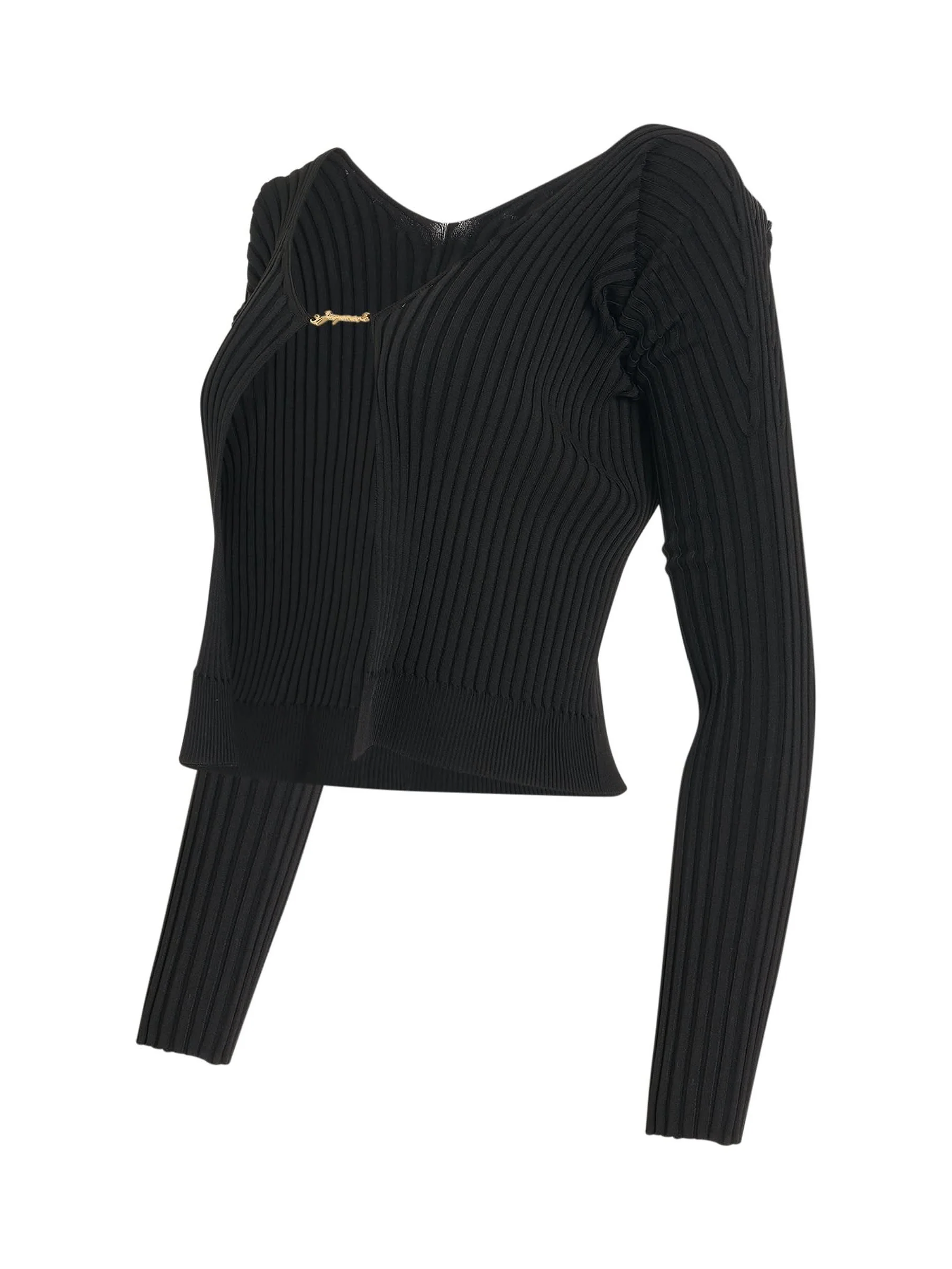 Pralu Longue Charm Cardigan in Black - Image 2