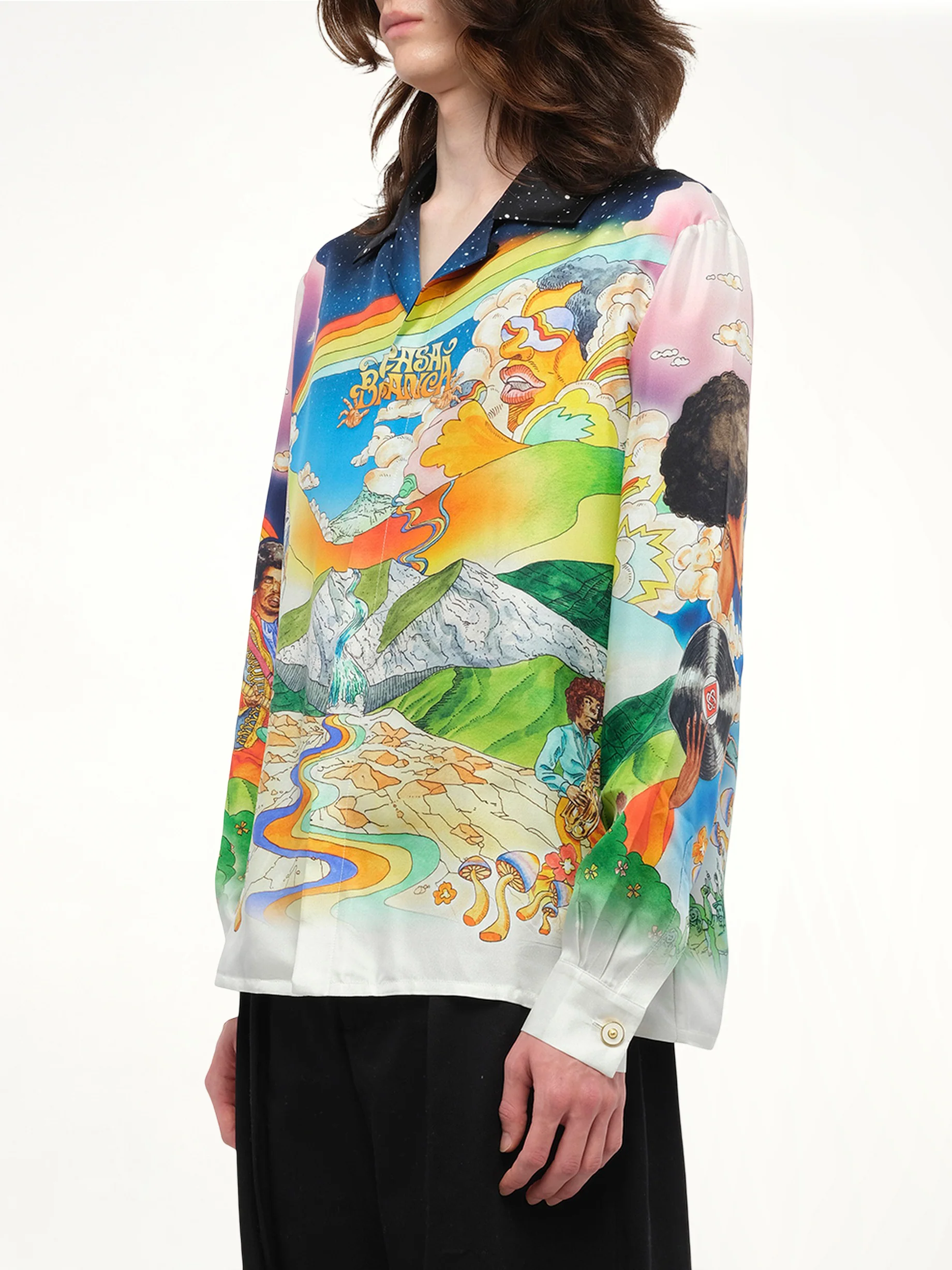 La Musique Cuban Collar Shirt in Multicolour - Image 5