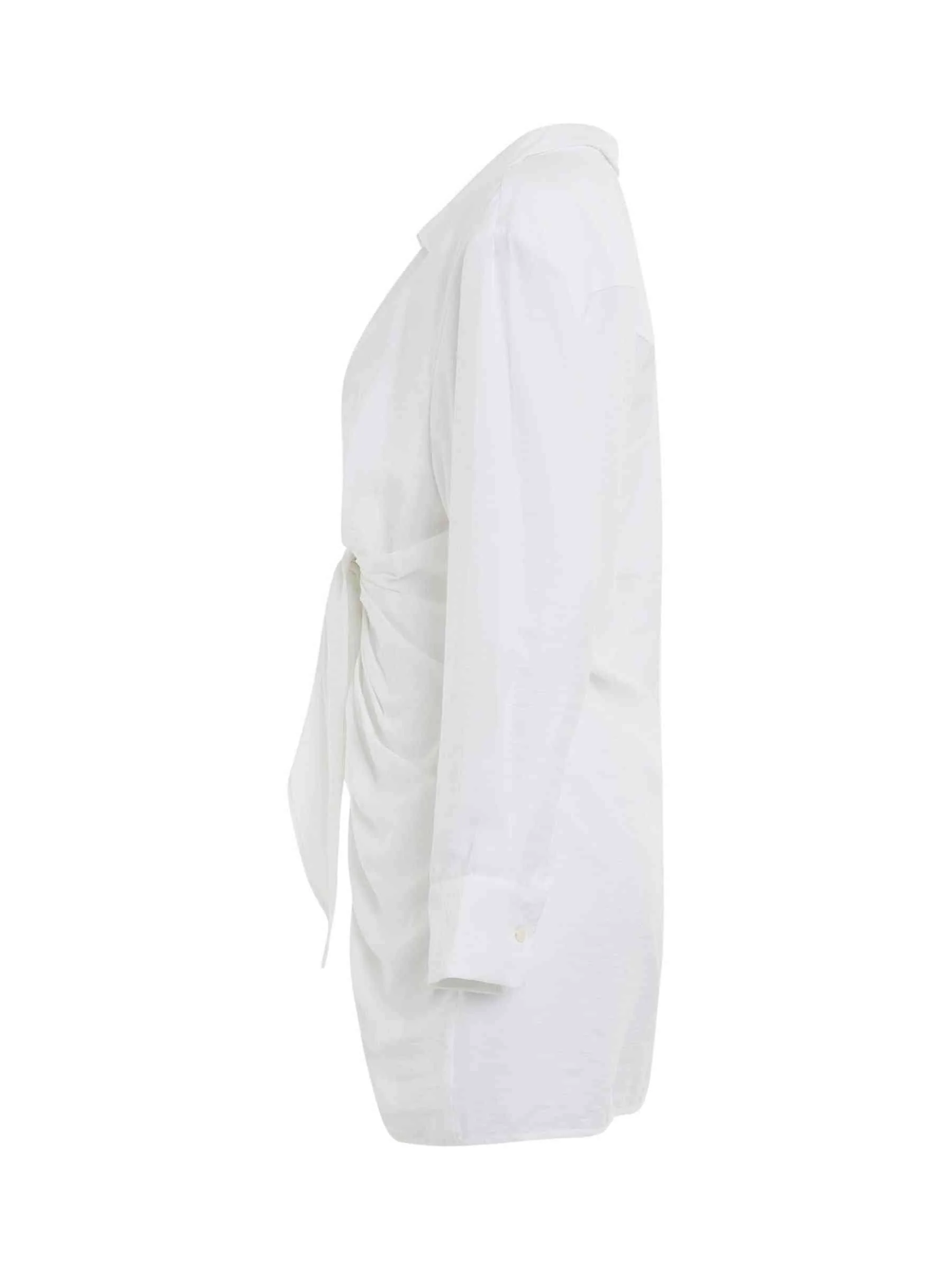 Bahia Sash Dress in White - Image 3