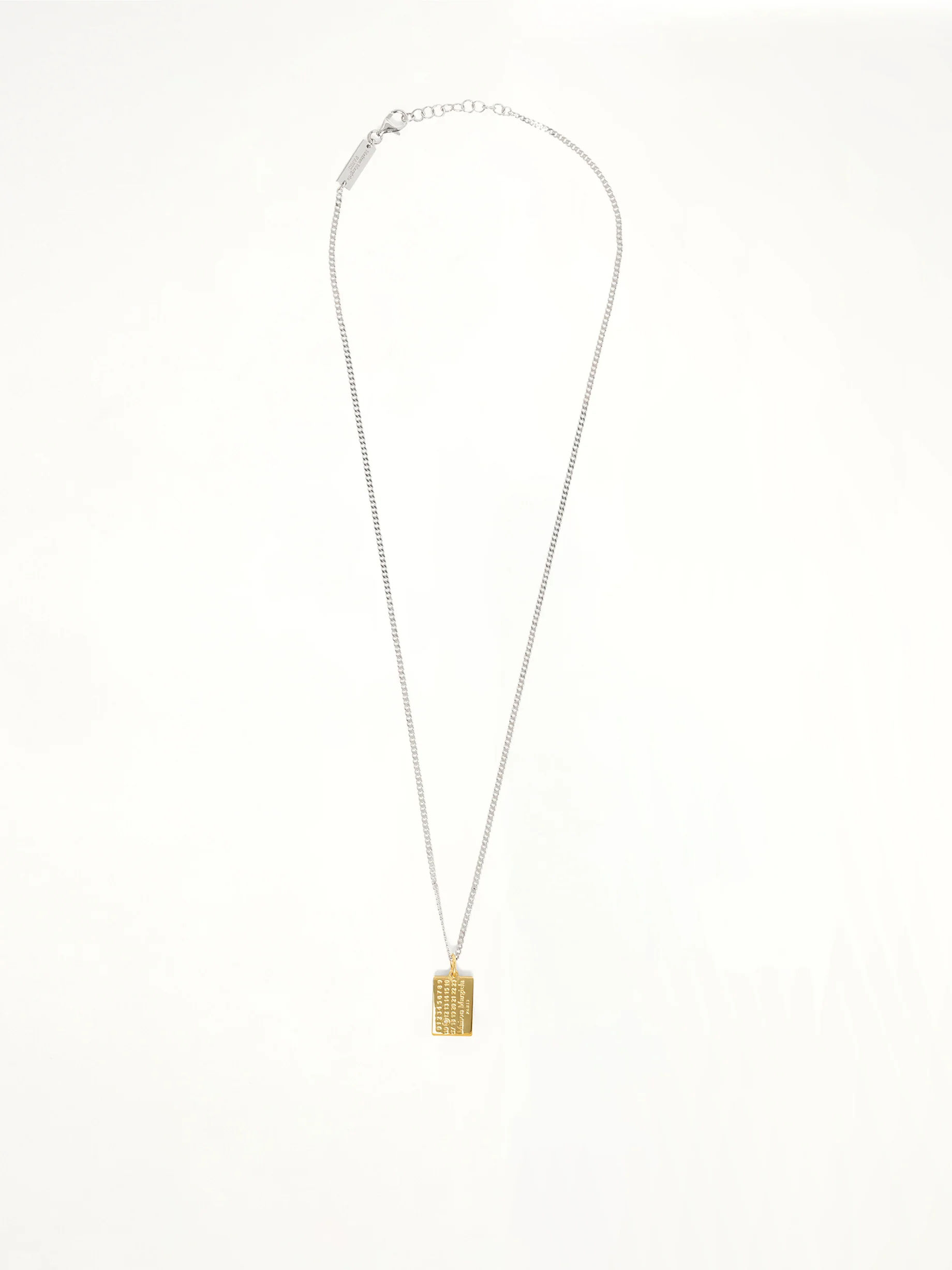 Lab-Grown Diamonds Number Pendant in Gold Coated Silver