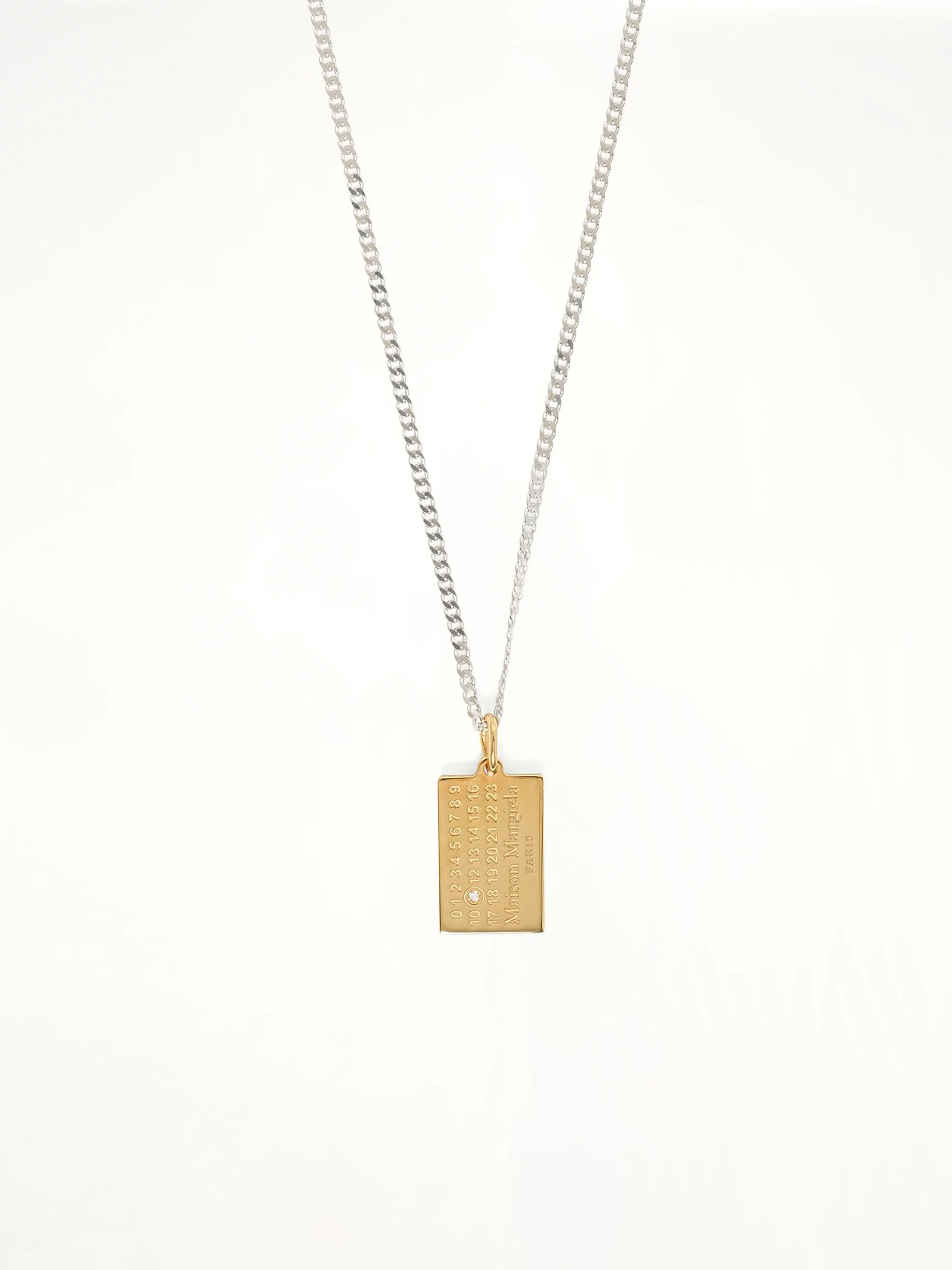 Lab-Grown Diamonds Number Pendant in Gold Coated Silver - Image 3