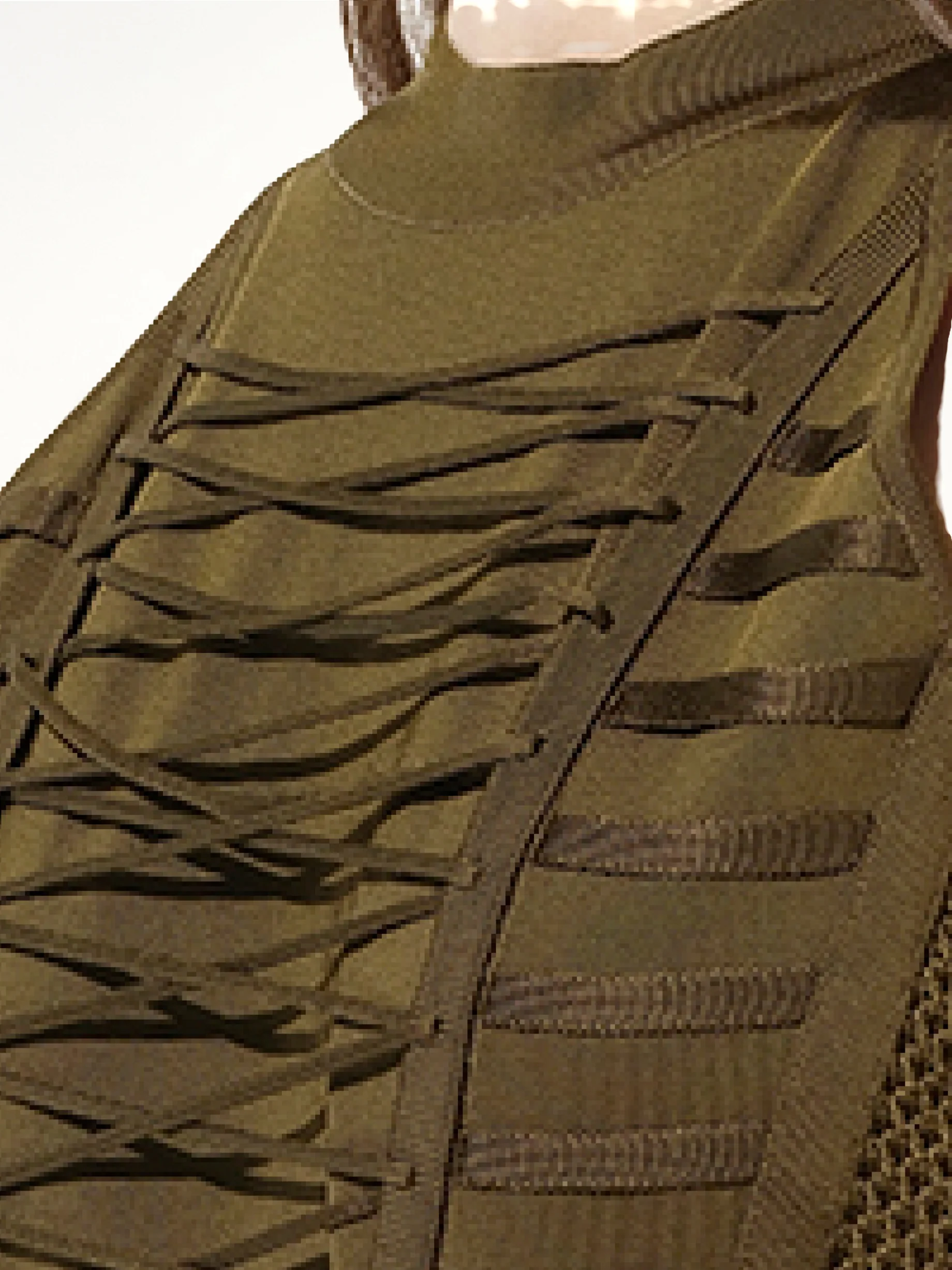 Lace Dress in Khaki - Image 2