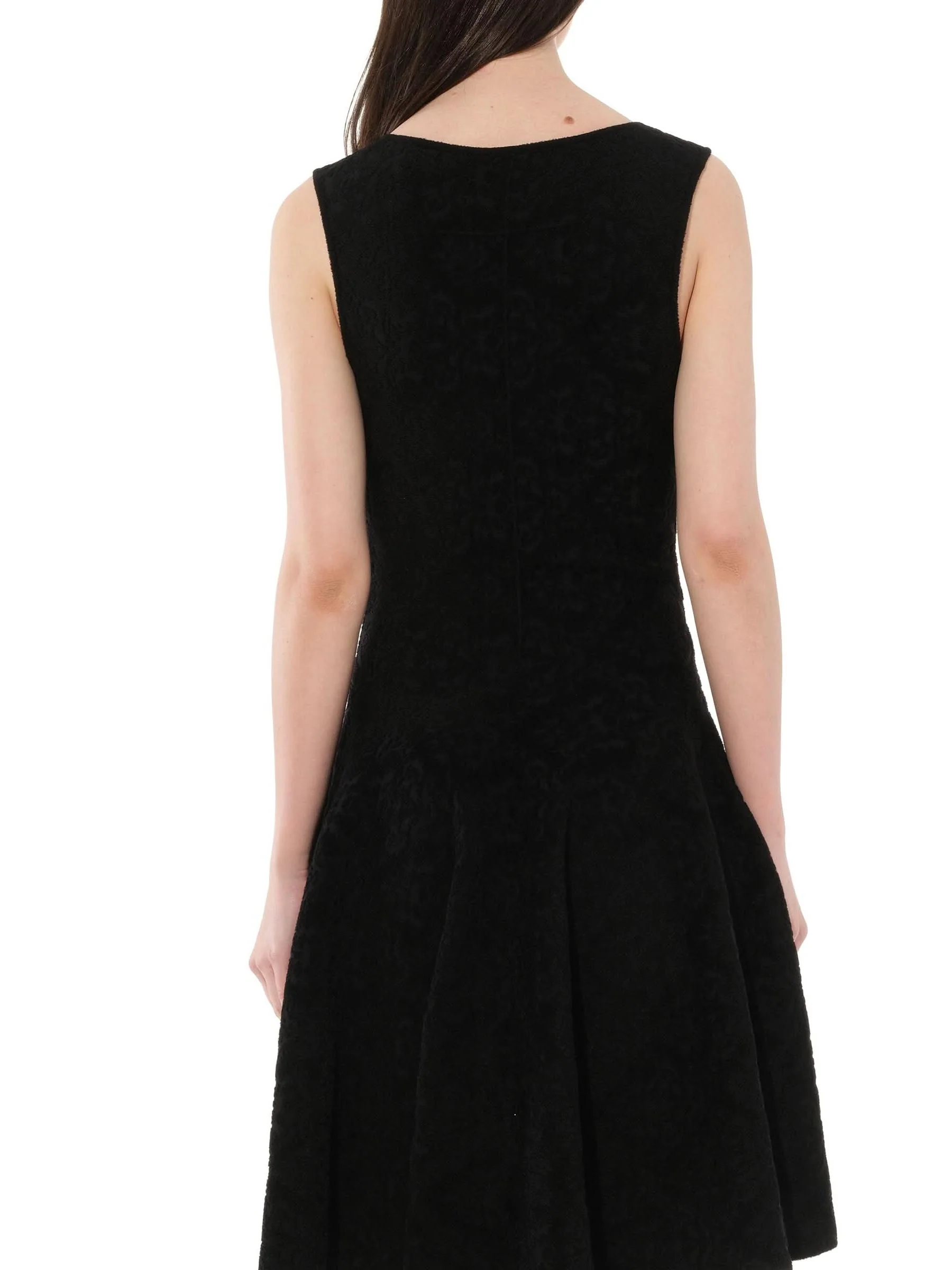 Lace Trim Flared Dress - Image 6