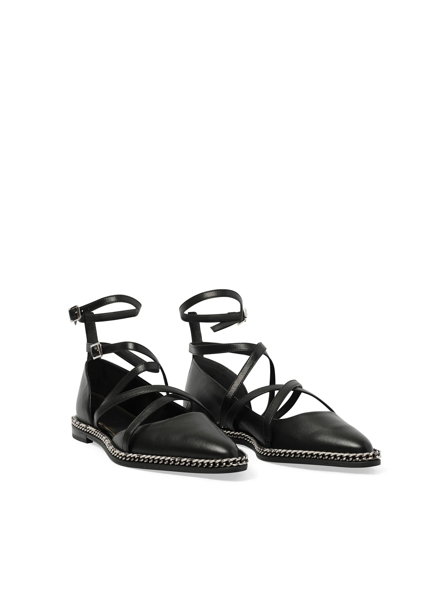Laced Ballerina in Black - Image 2