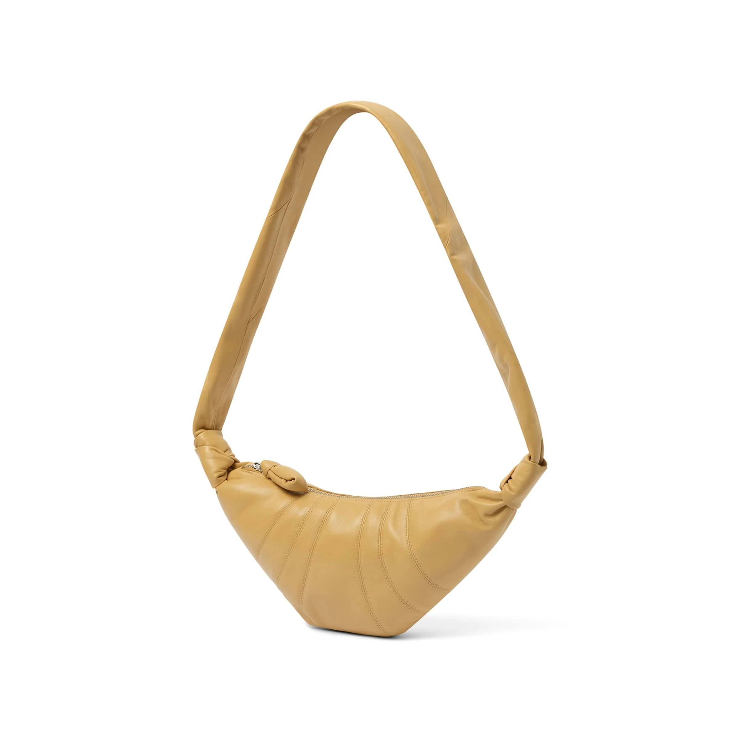 Lambskin Small Croissant Bag in Dune - Image 2