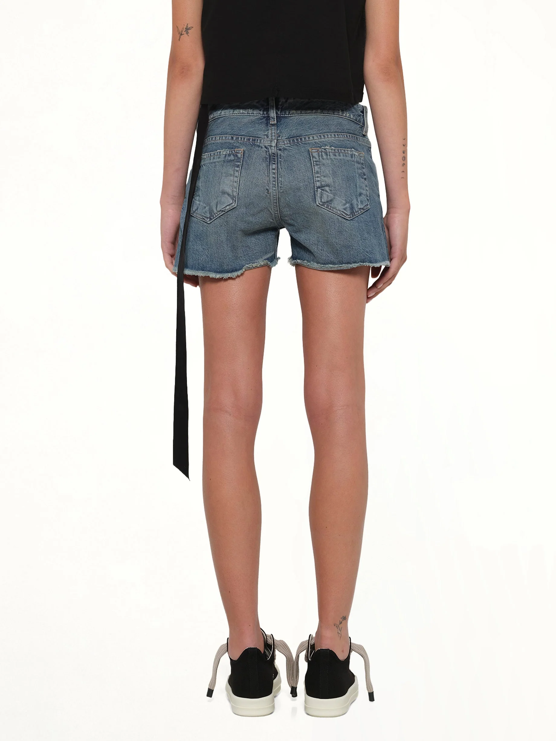 Lana Cut Offs in Washed Indigo - Image 5