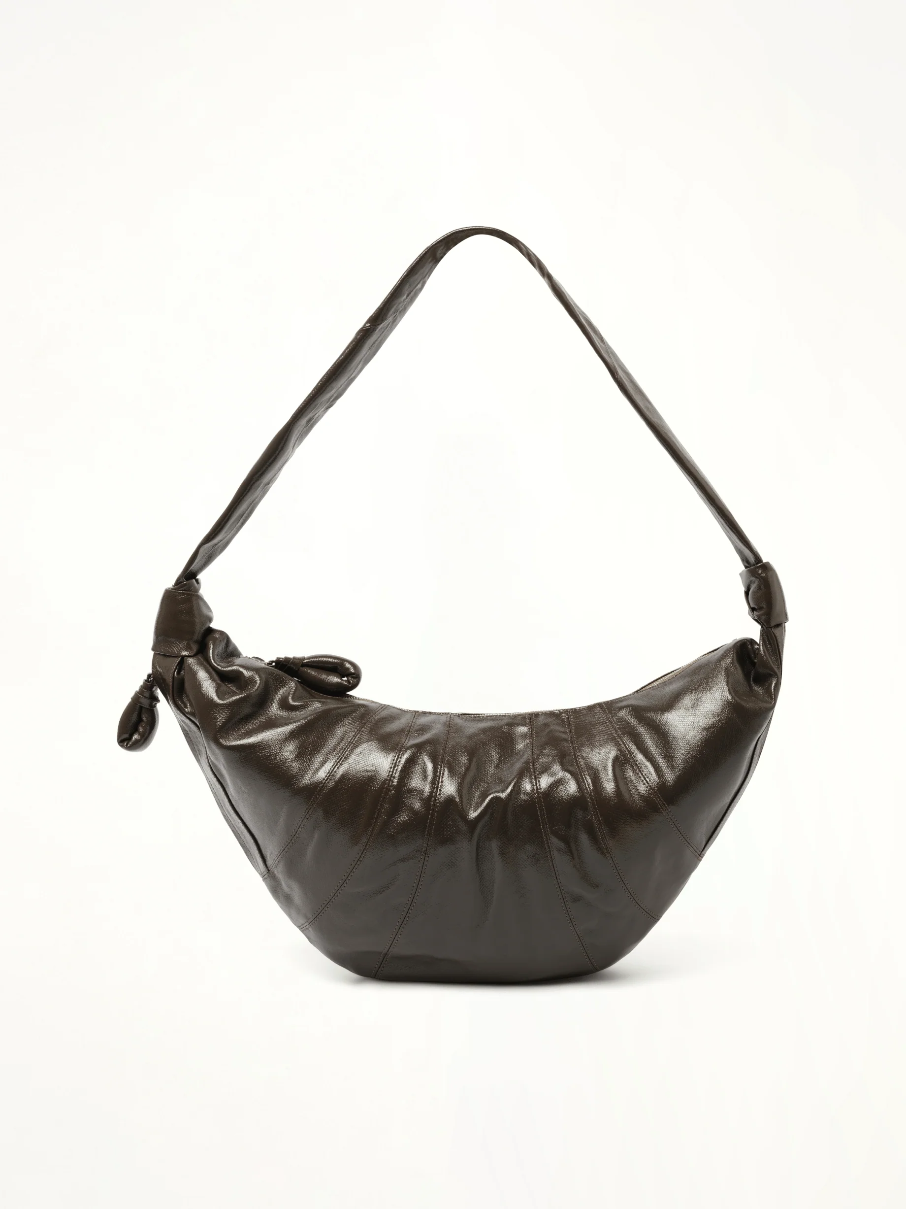Large Croissant Bag in Dark Tobacco